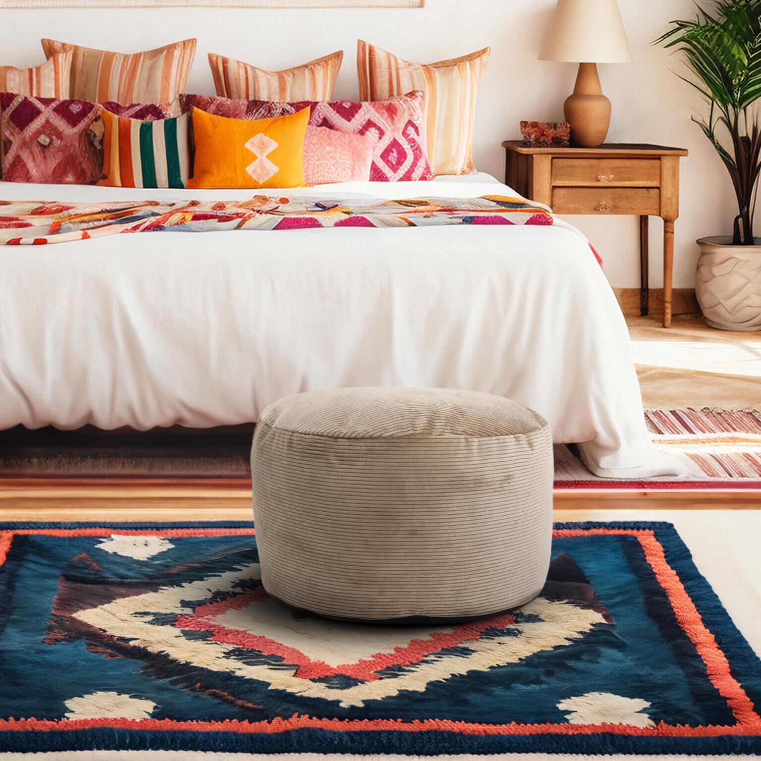 The Pana Pouf Ottoman by Howard Elliott Collection