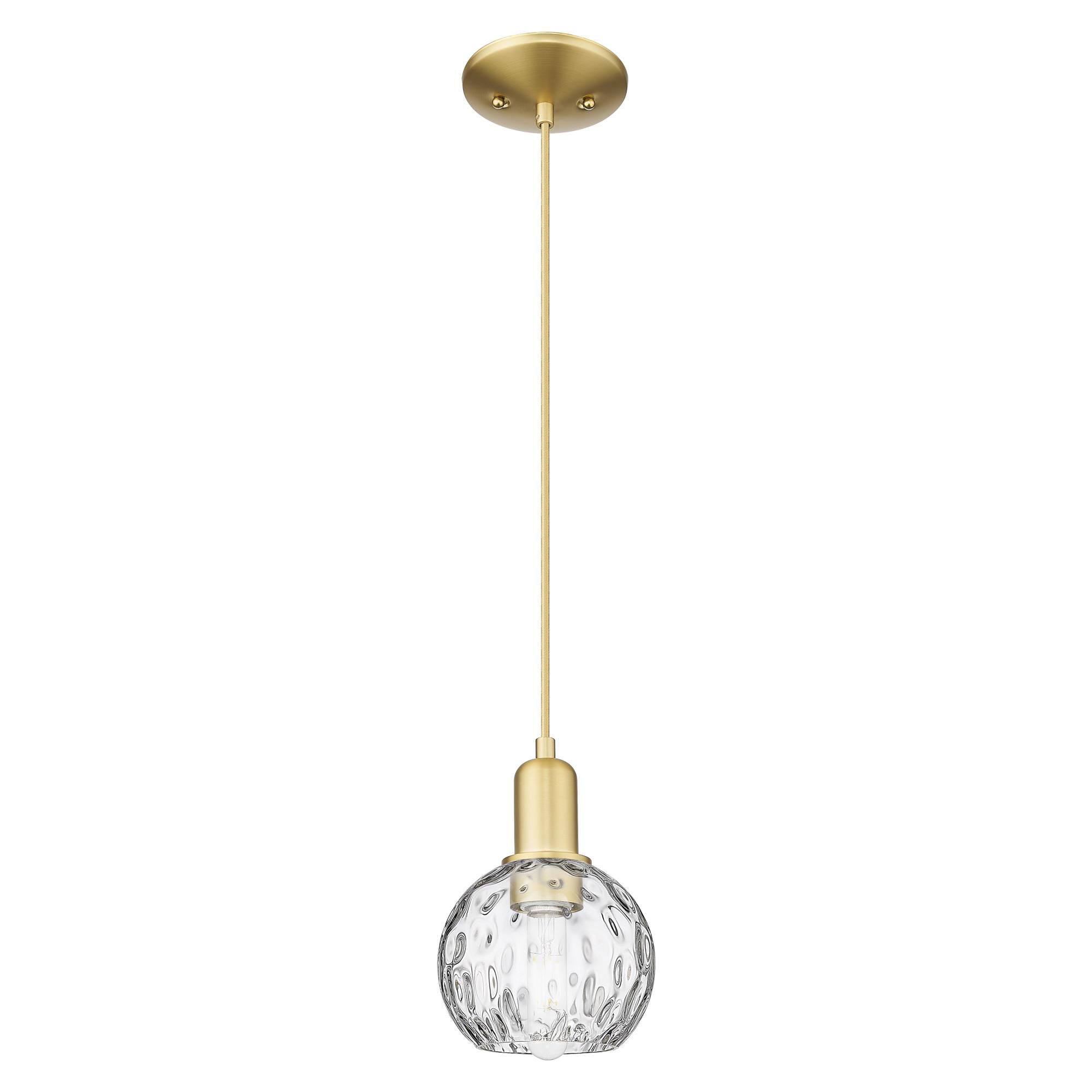 Shown in Satin Gold finish and Clear Water glass