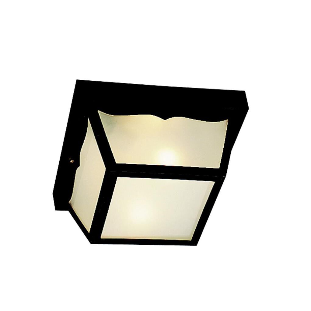 Shown in Black finish and Frosted glass