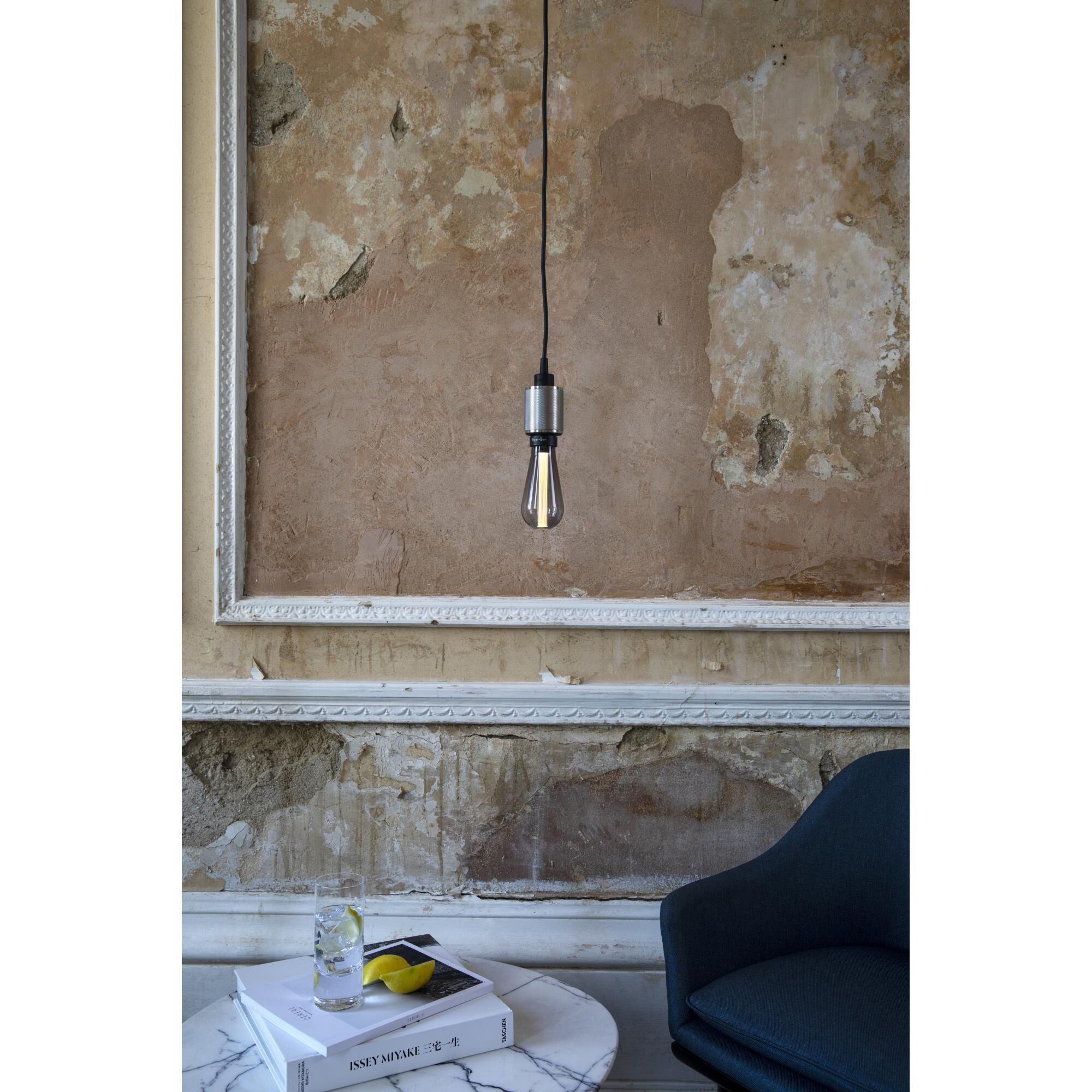 Heavy Metal Mini Pendant Light with Cross Detail by Buster and Punch