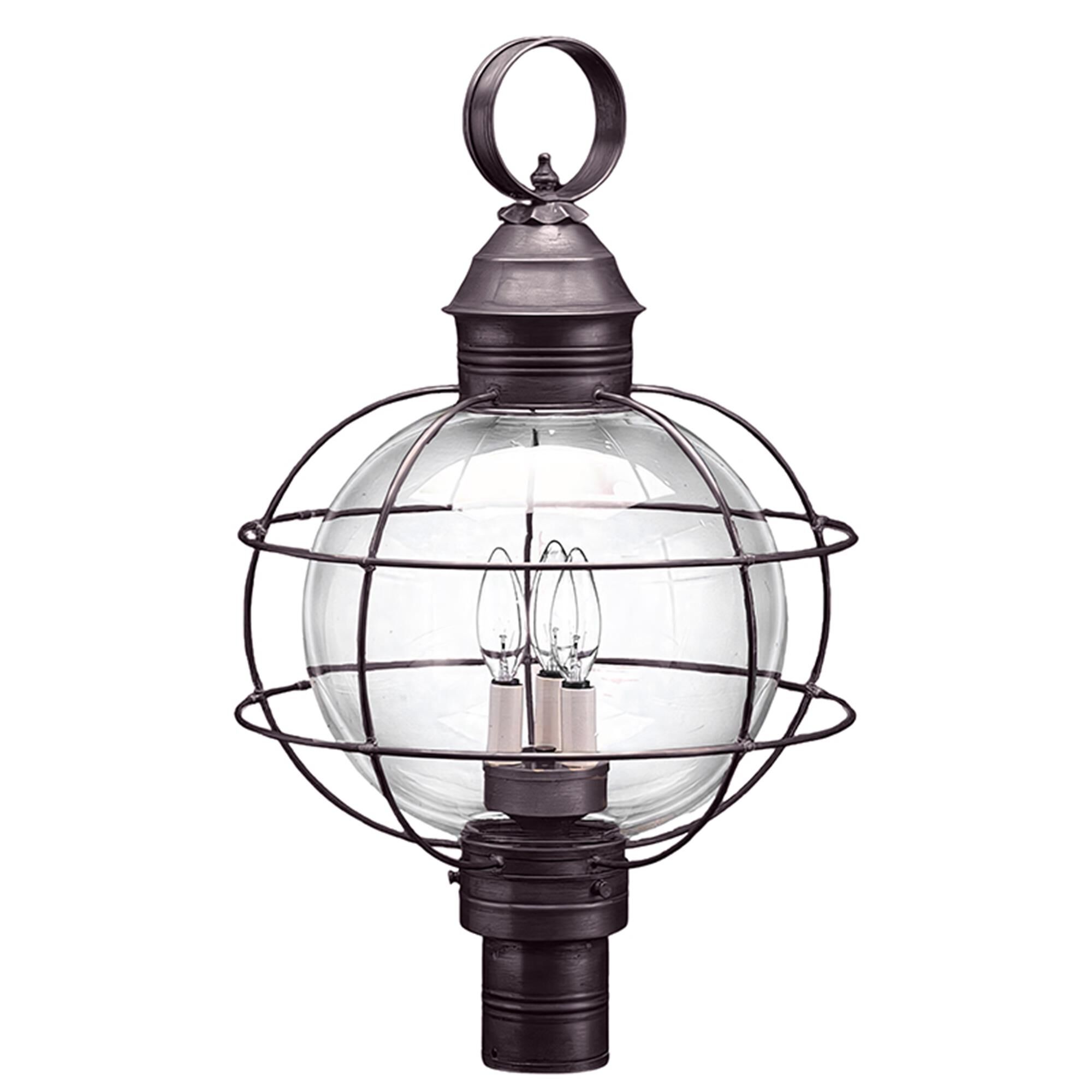 Onion 25 Inch 3 Light Outdoor Post Lamp,