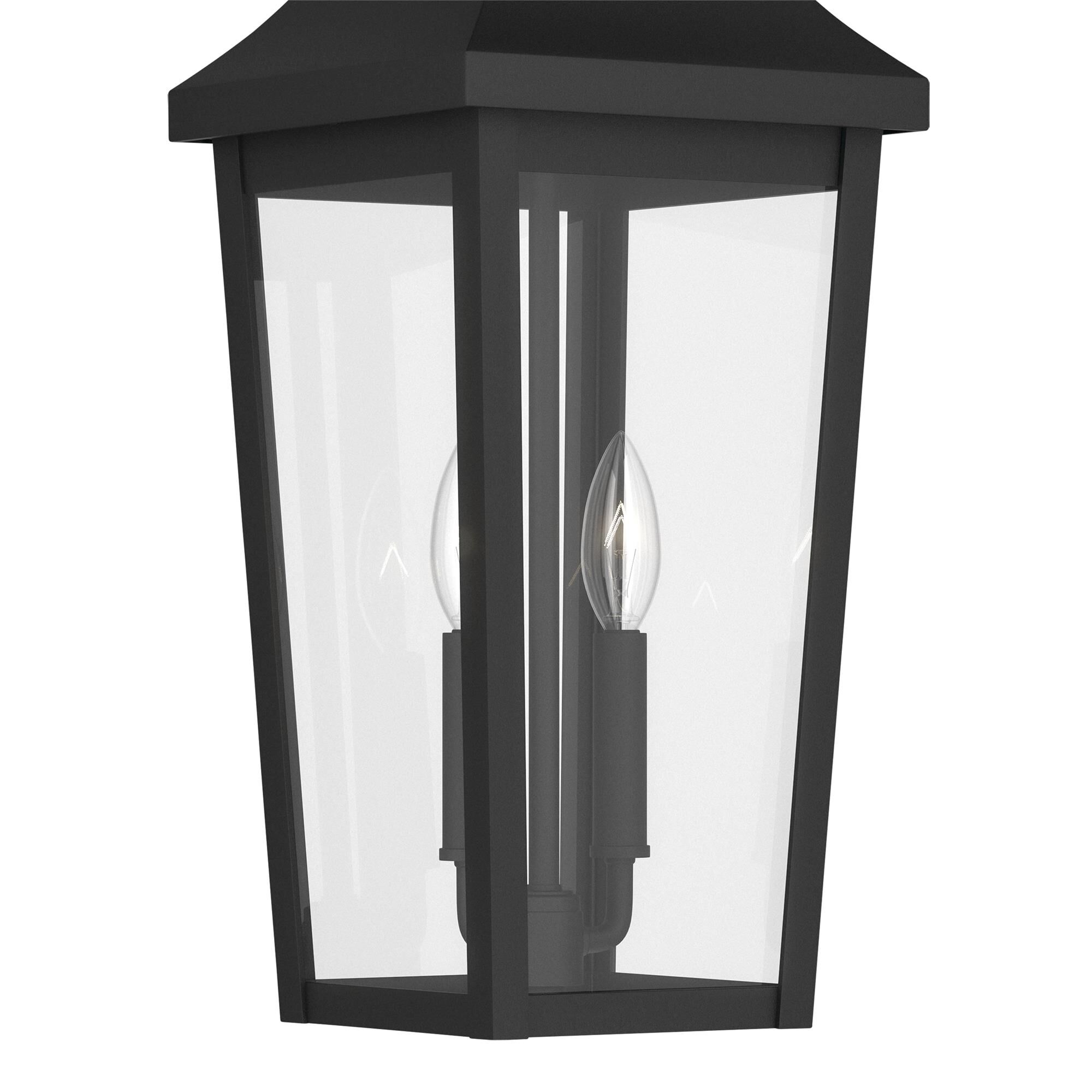 Shown in Textured Black finish and Clear glass