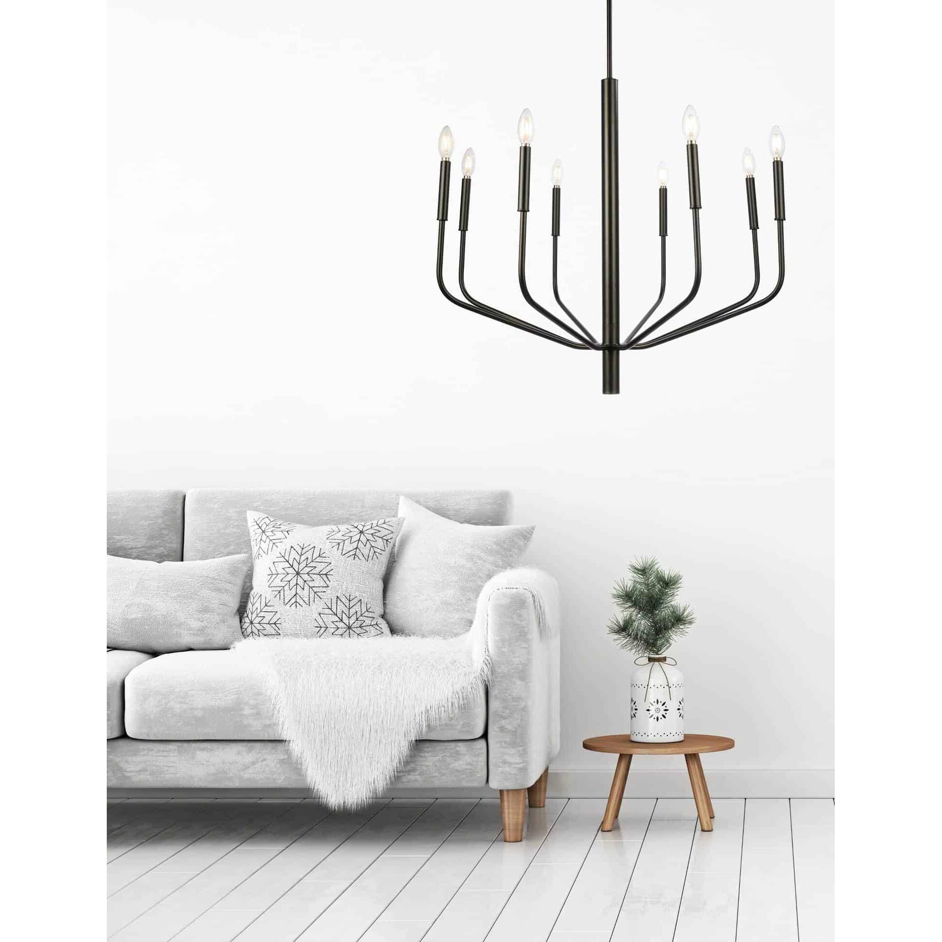 Eleanor 32 Inch 8 Light Chandelier by Dainolite
