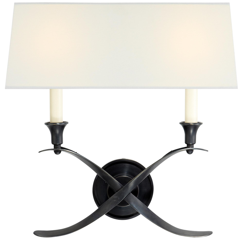 Chapman & Myers Cross Bouillotte 15 Inch Wall Sconce by Visual Comfort Signature Collection