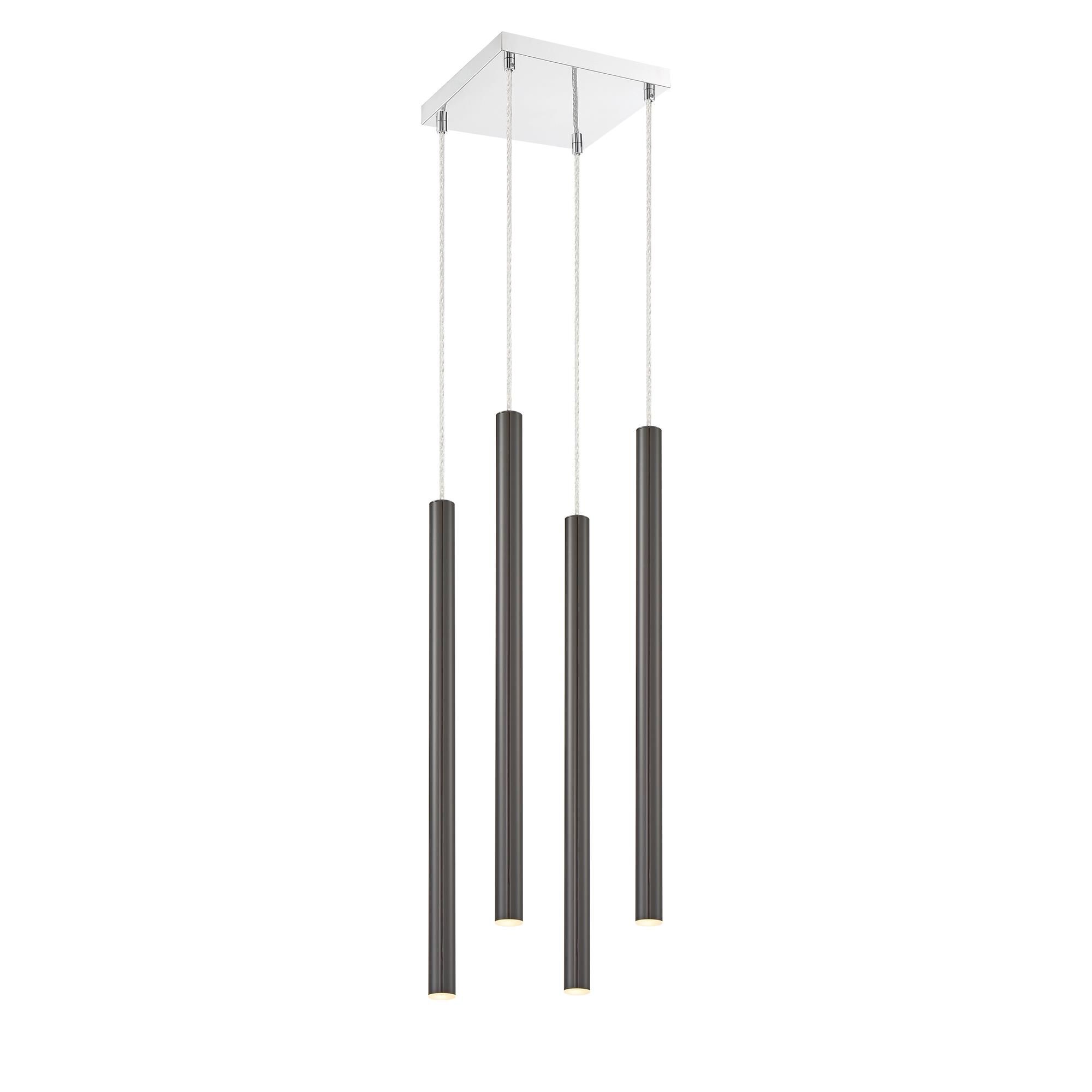 Shown in Chrome finish and Steel glass and Steel shade