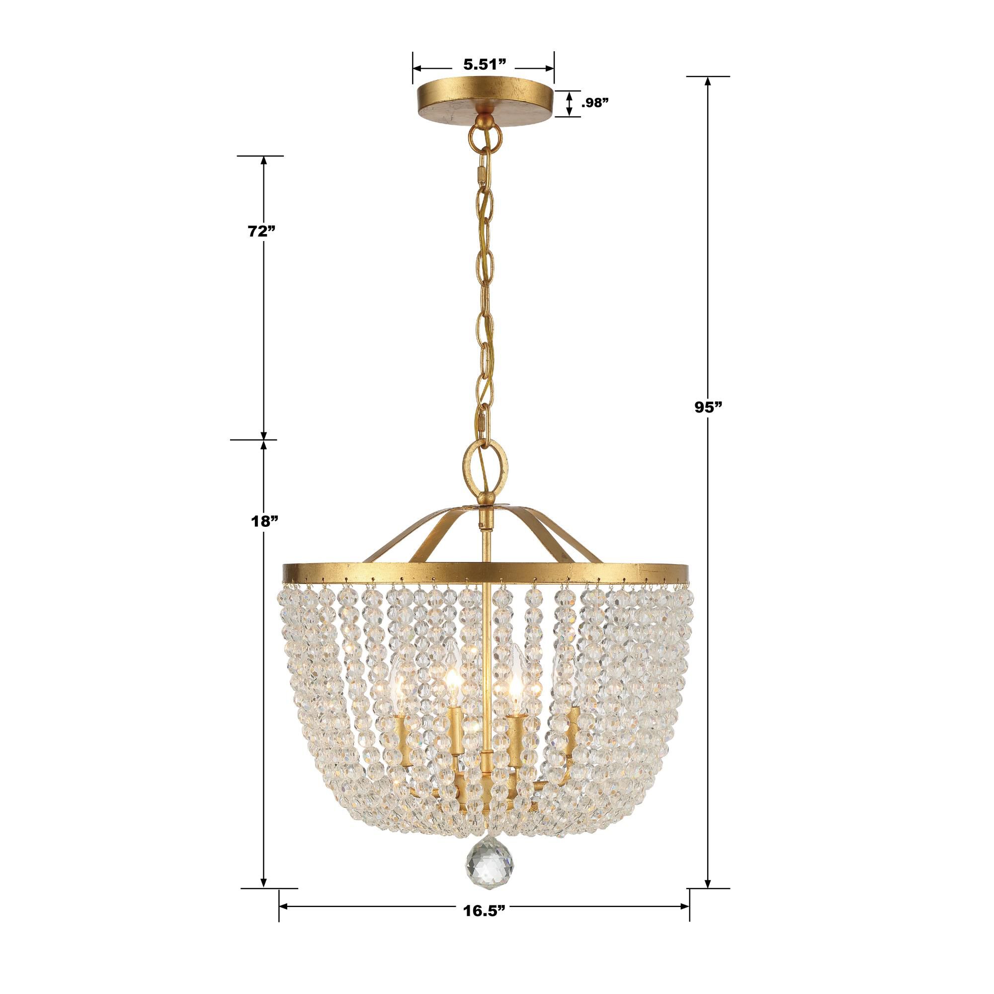 Shown in Antique Gold finish and Hand Cut Crystal Beads crystal