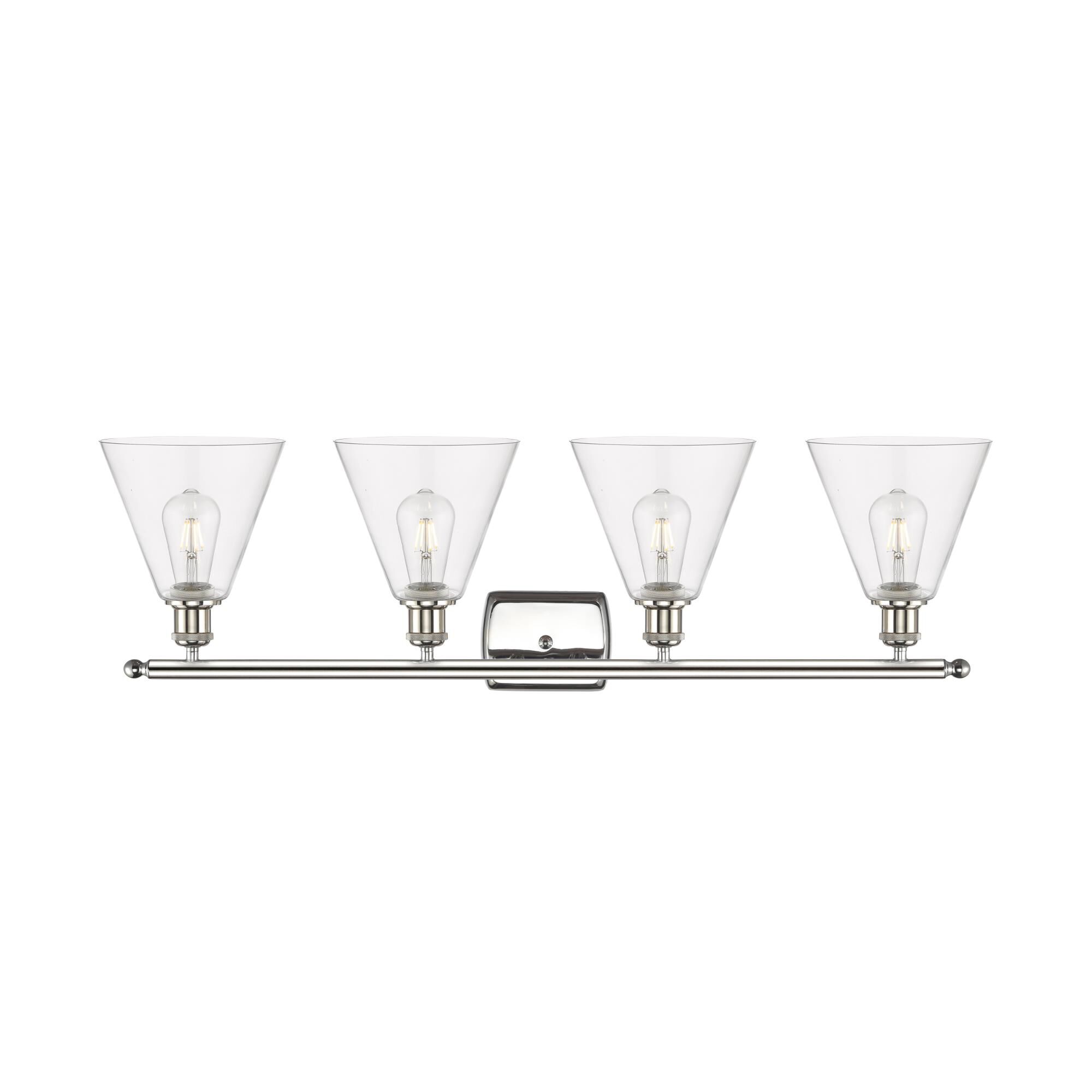 Bruno Marashlian Ballston Cone 38 Inch 4 Light Bath Vanity Light by Innovations Lighting