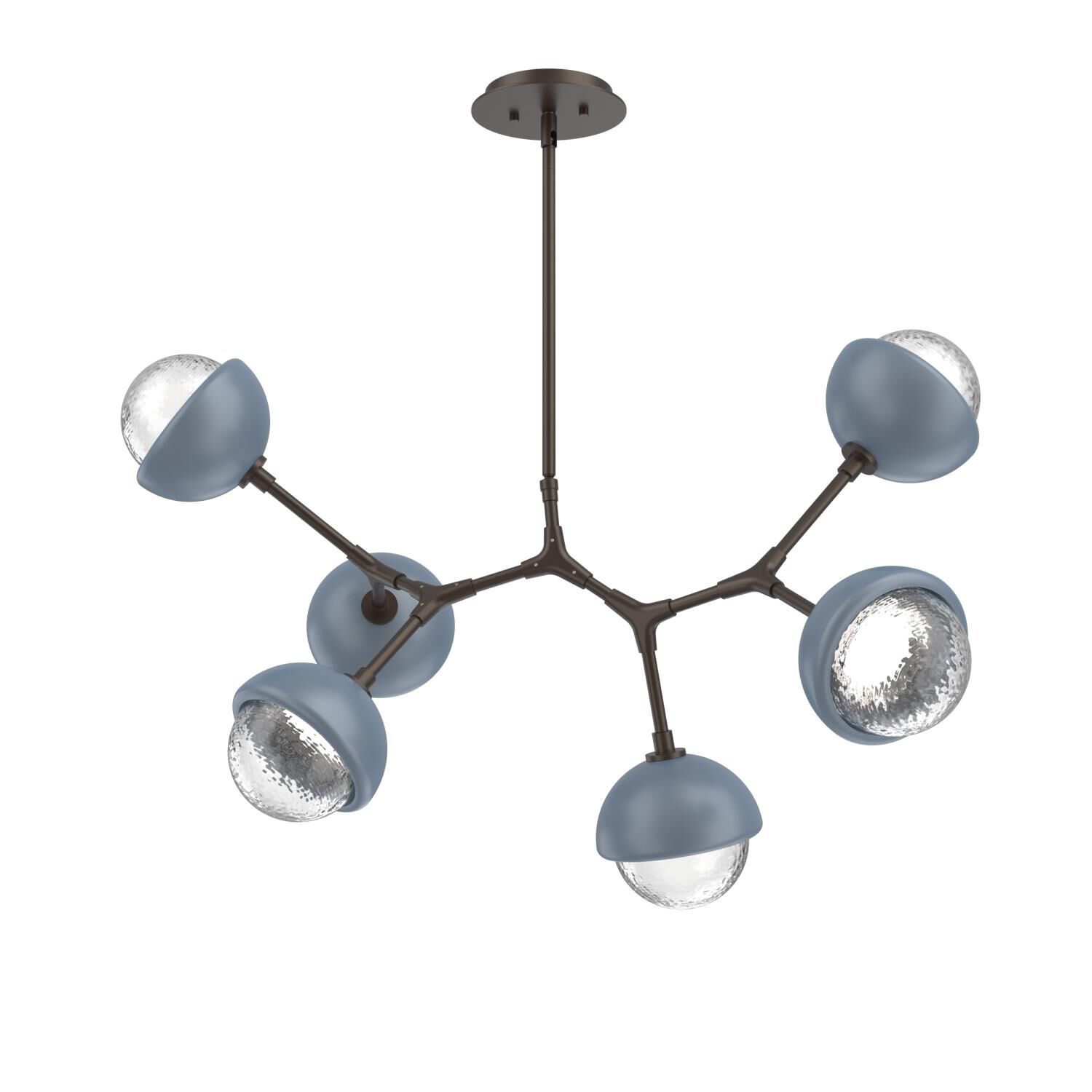 Levi Wilson Cabochon 31 Inch Linear Suspension Light by Hammerton Studio