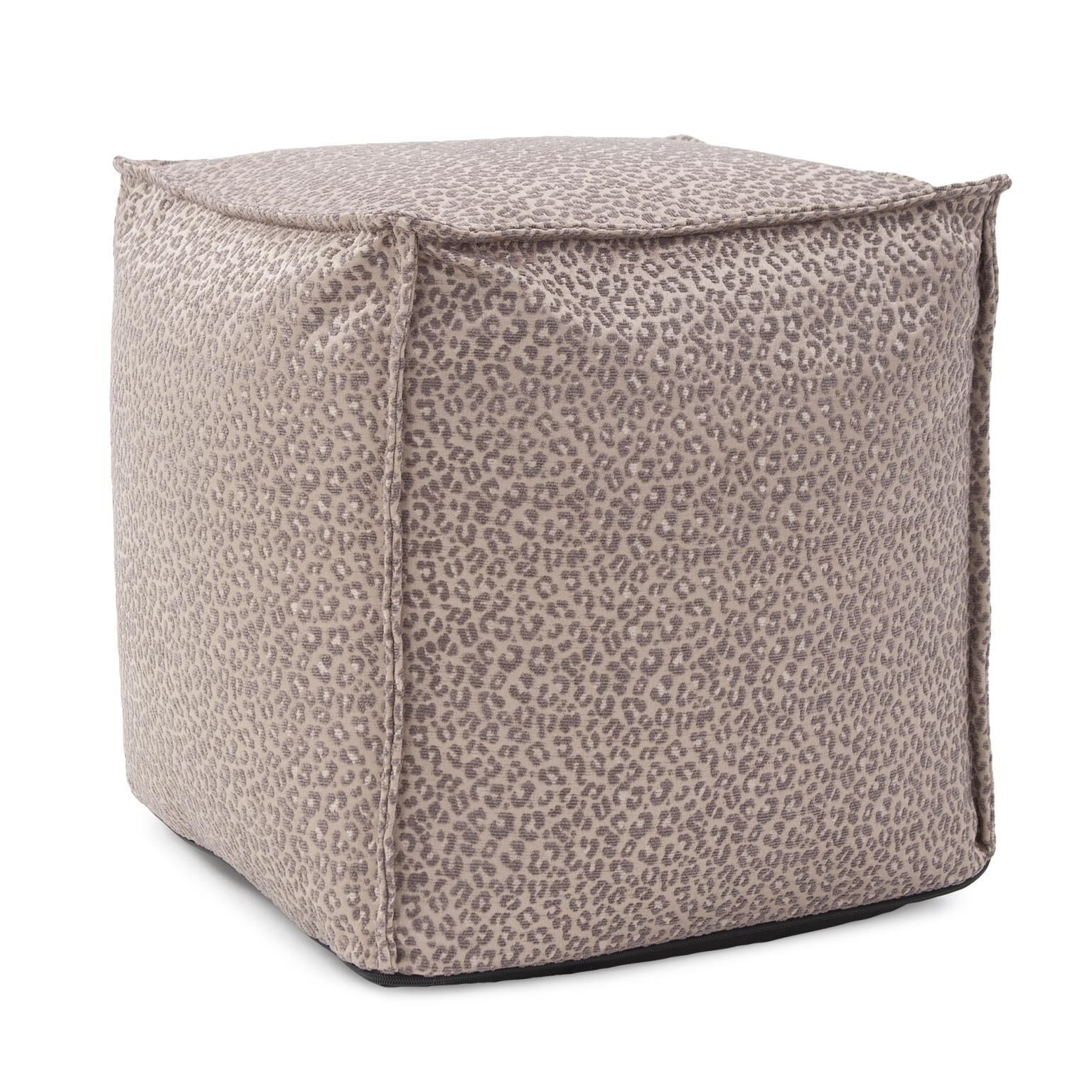 The Lynx Pouf  Ottoman by Howard Elliott Collection