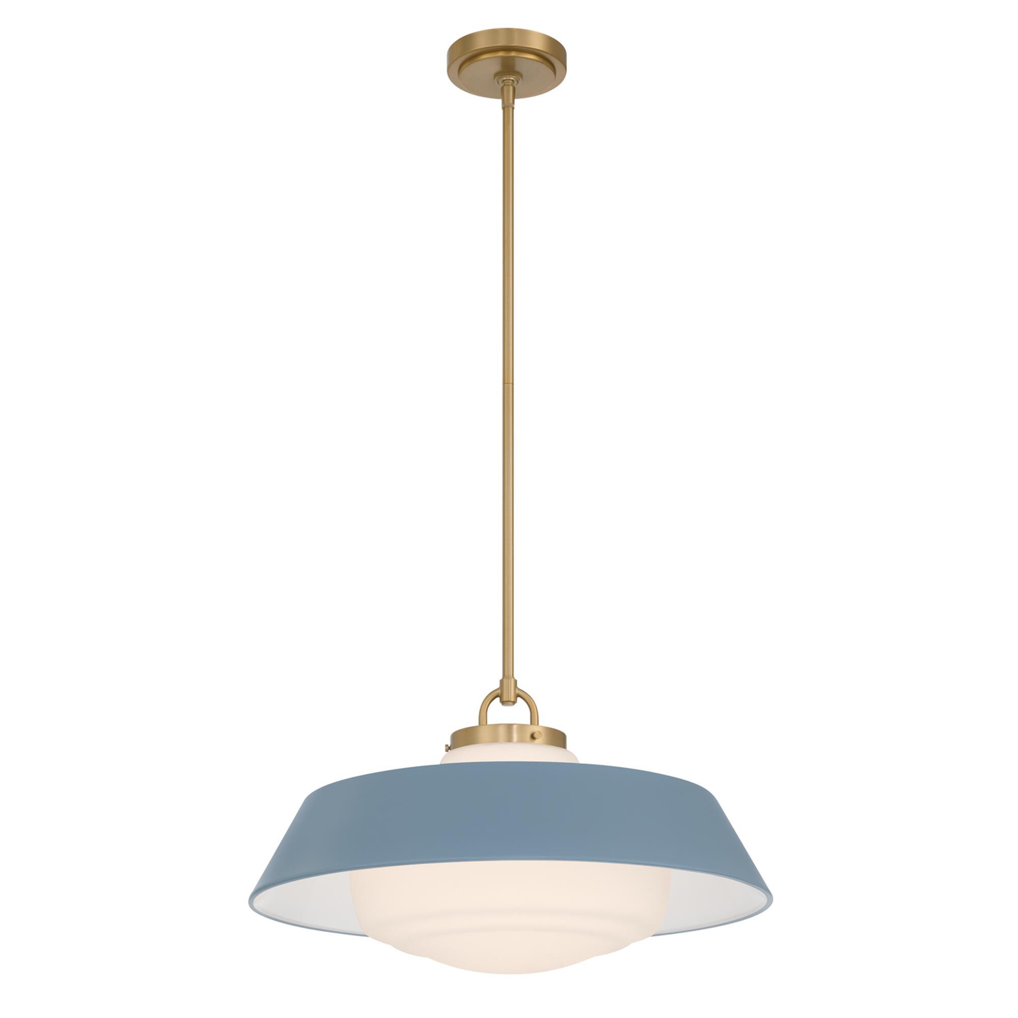 Shown in Vibrant Gold finish and Steel glass and Steel shade
