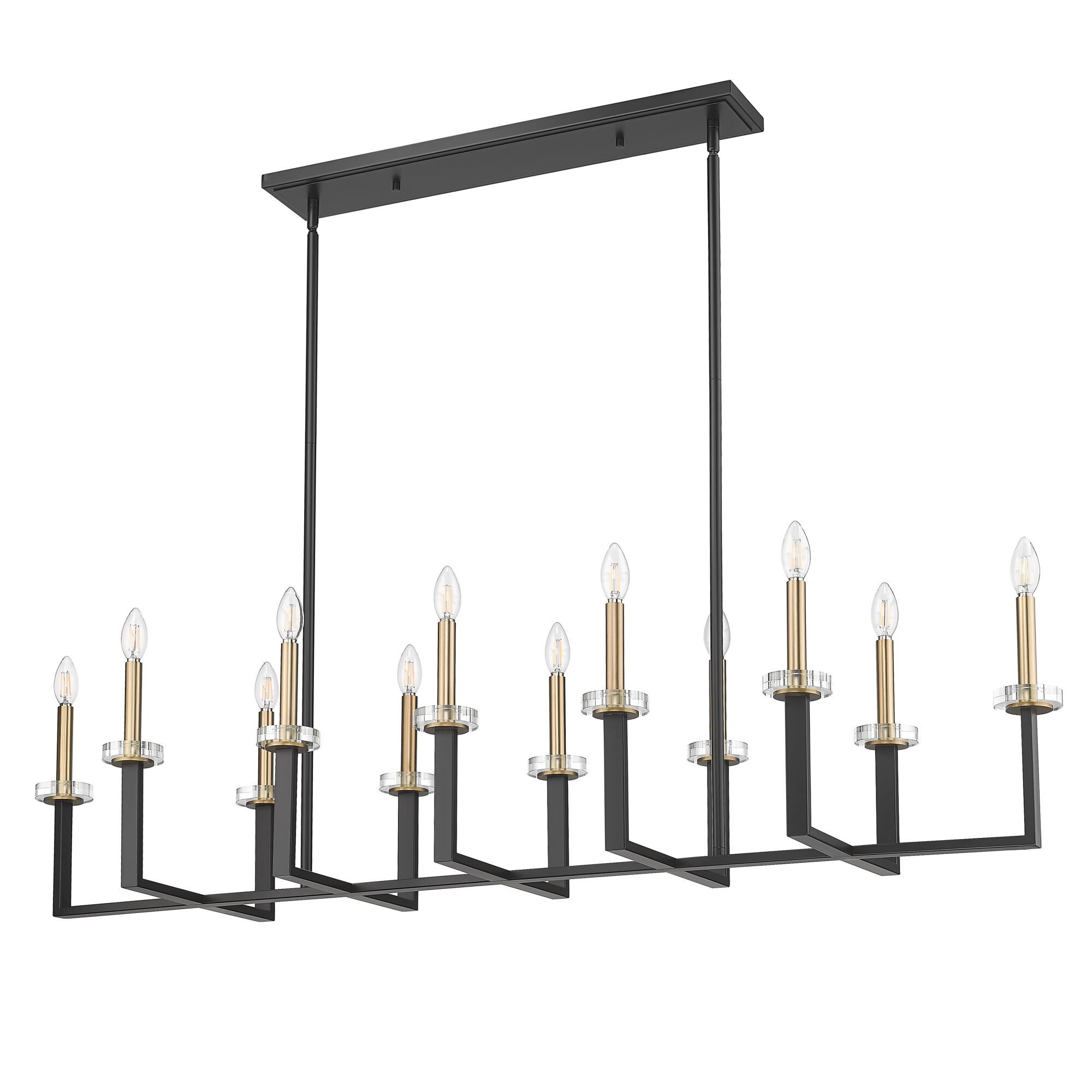 Shown in Matte Black and Modern Gold finish