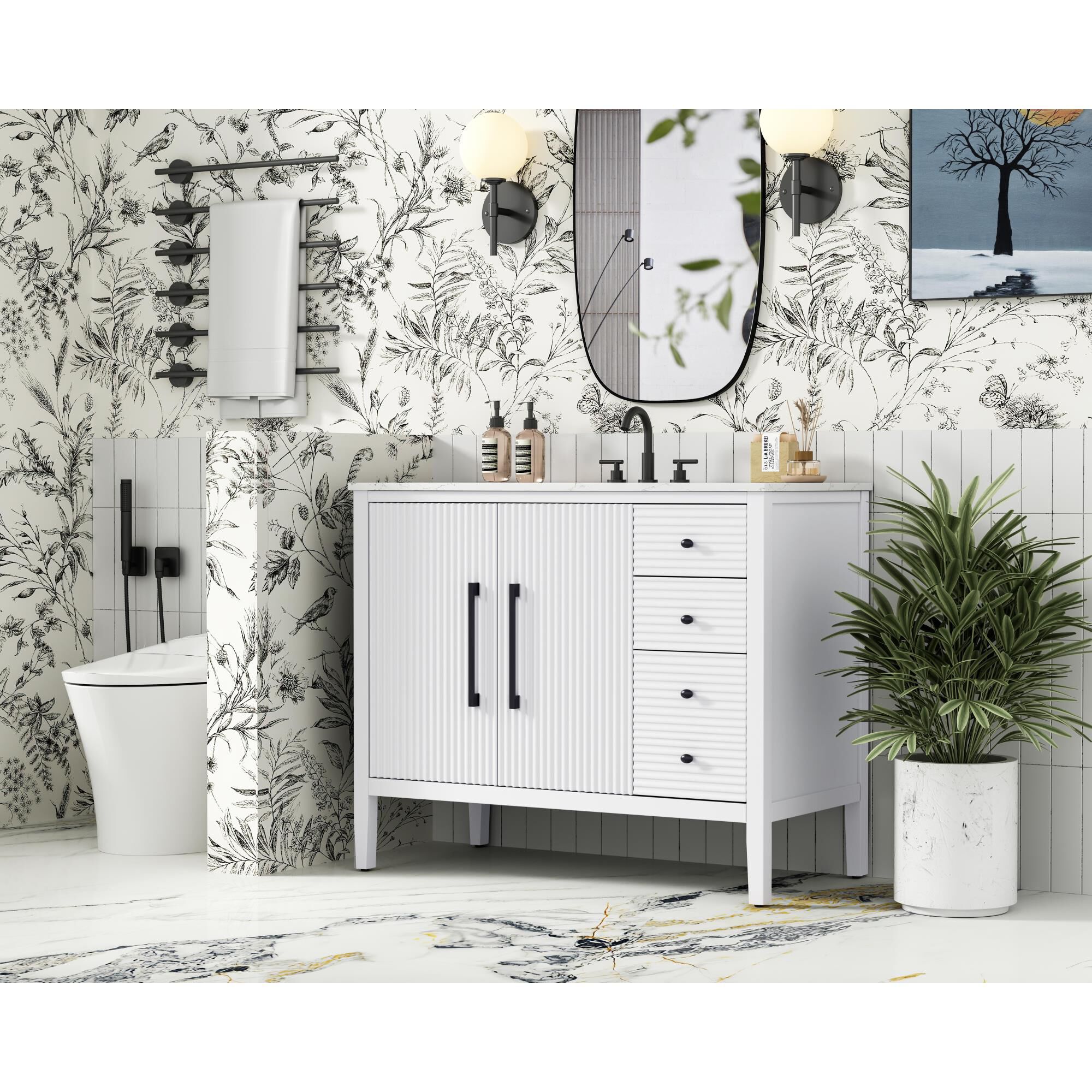 Blakely 42 Inch Bath Vanity by Elegant Dcor