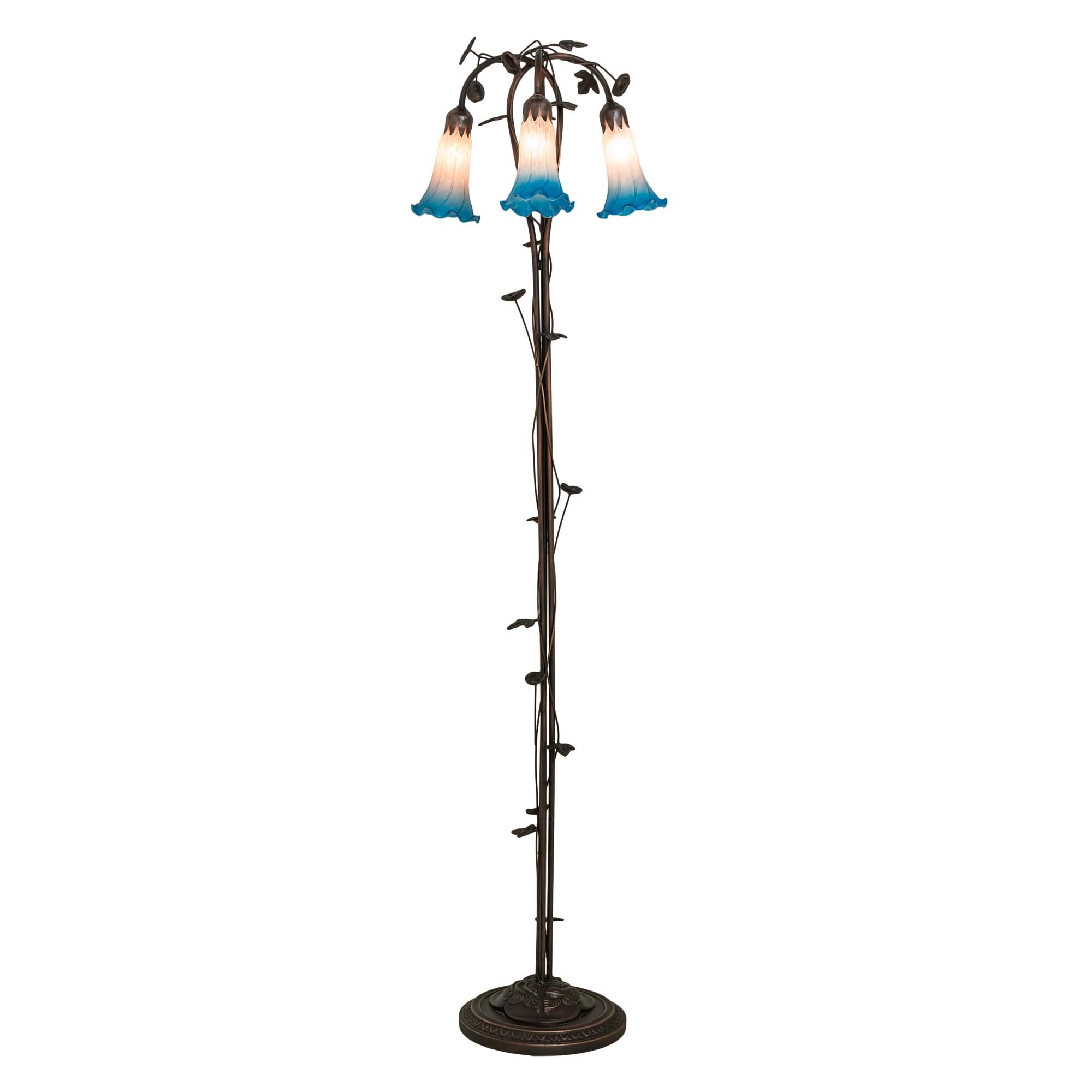 Pink and Blue 58 Inch Floor Lamp by Meyda Lighting