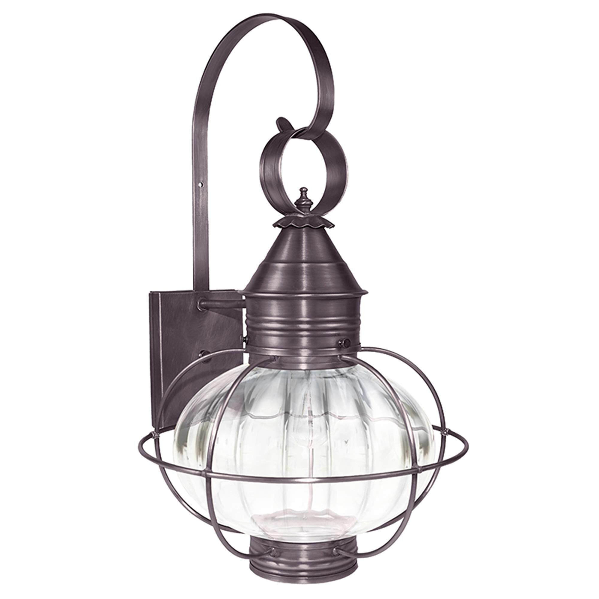 Shown in Dark Brass finish and Optic glass