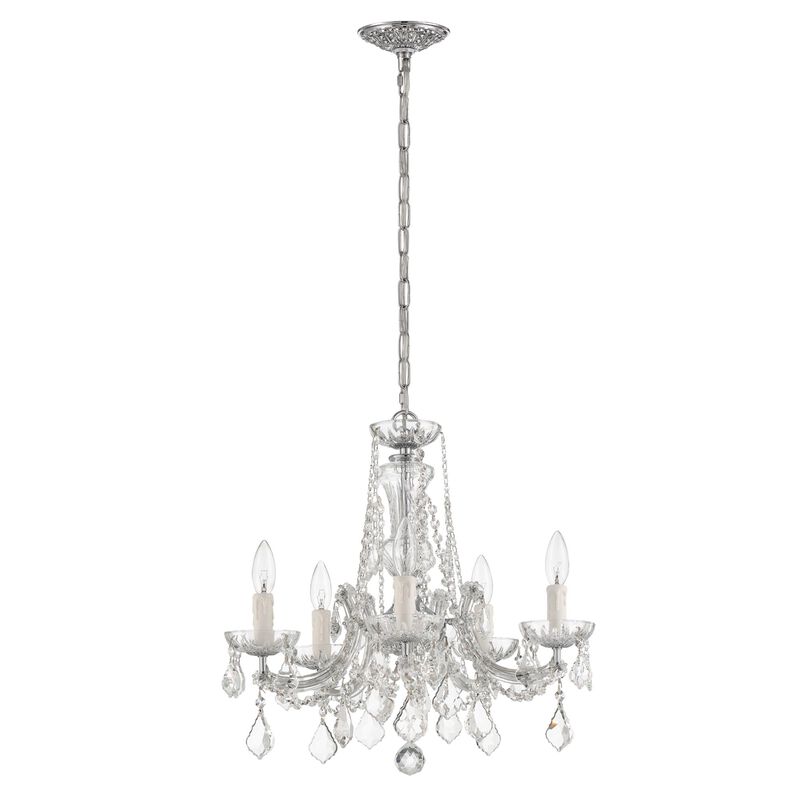 Maria Theresa 20 Inch 5 Light Mini Chandelier by Crystorama
