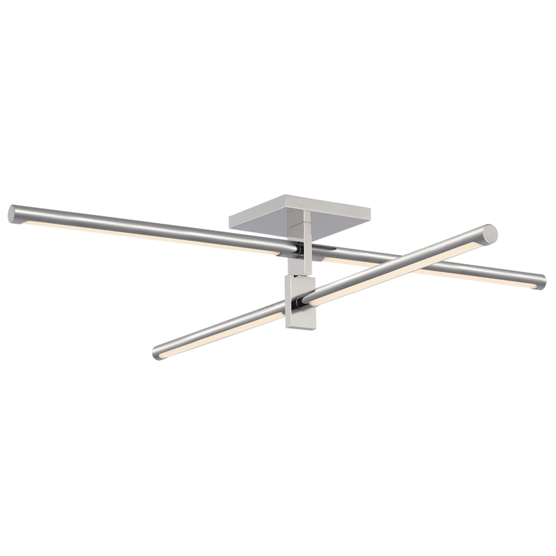 Kelly Wearstler Axis 36 Inch 4 Light LED Semi Flush Mount by Visual Comfort Signature Collection