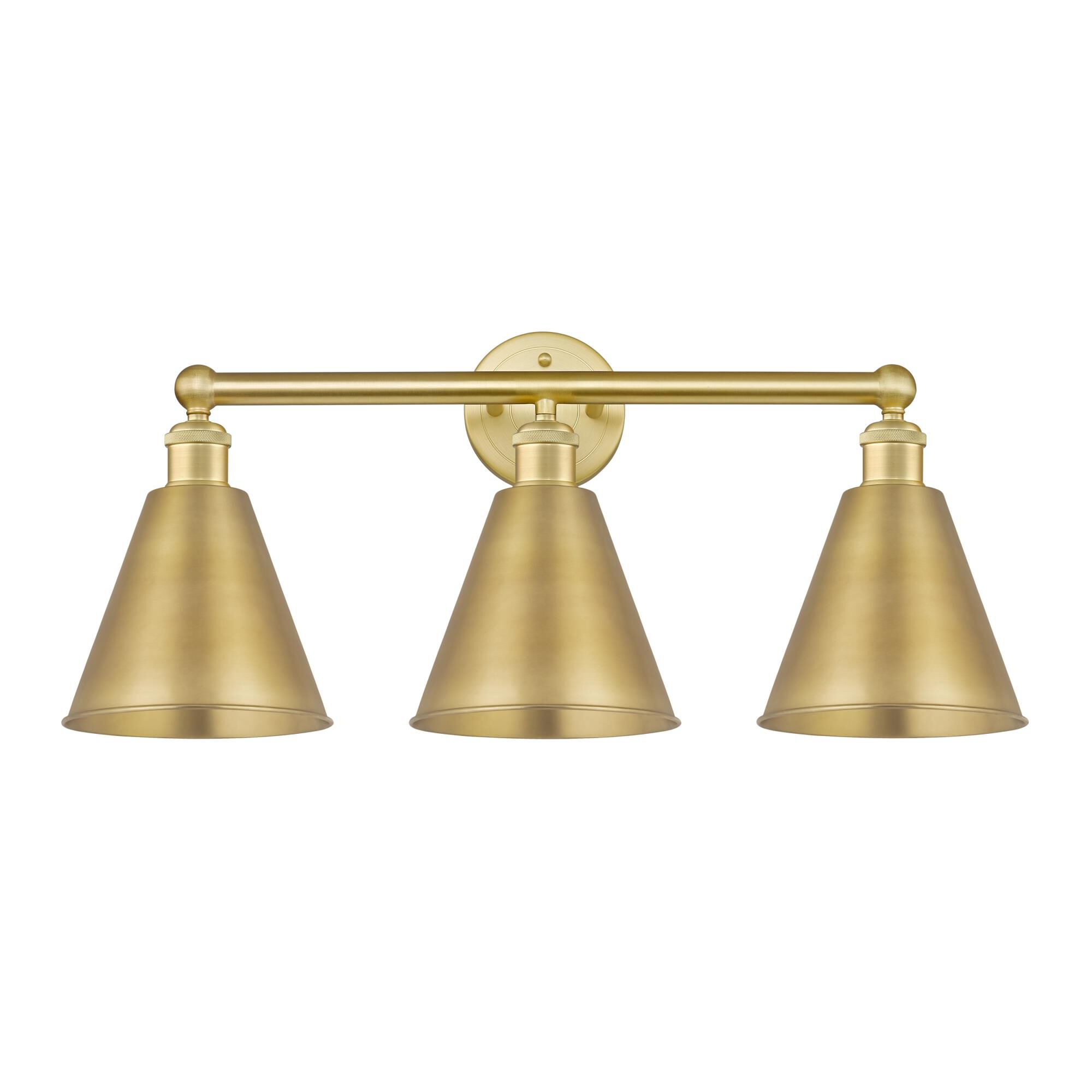 Shown in Satin Gold finish and Satin Gold shade