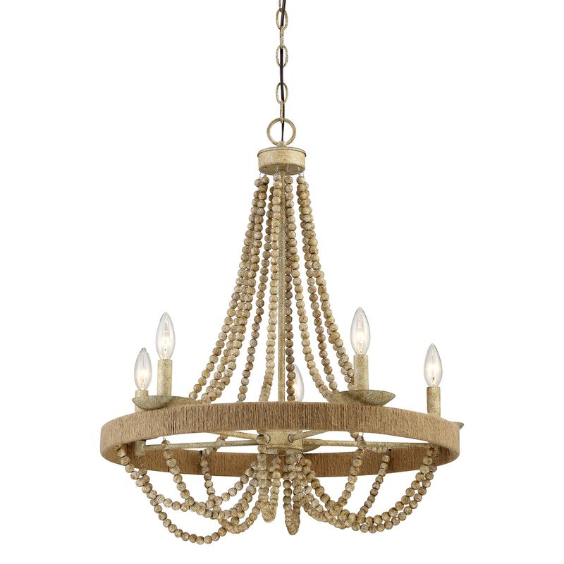 26 Inch 5 Light LED Chandelier by Meridian Lighting