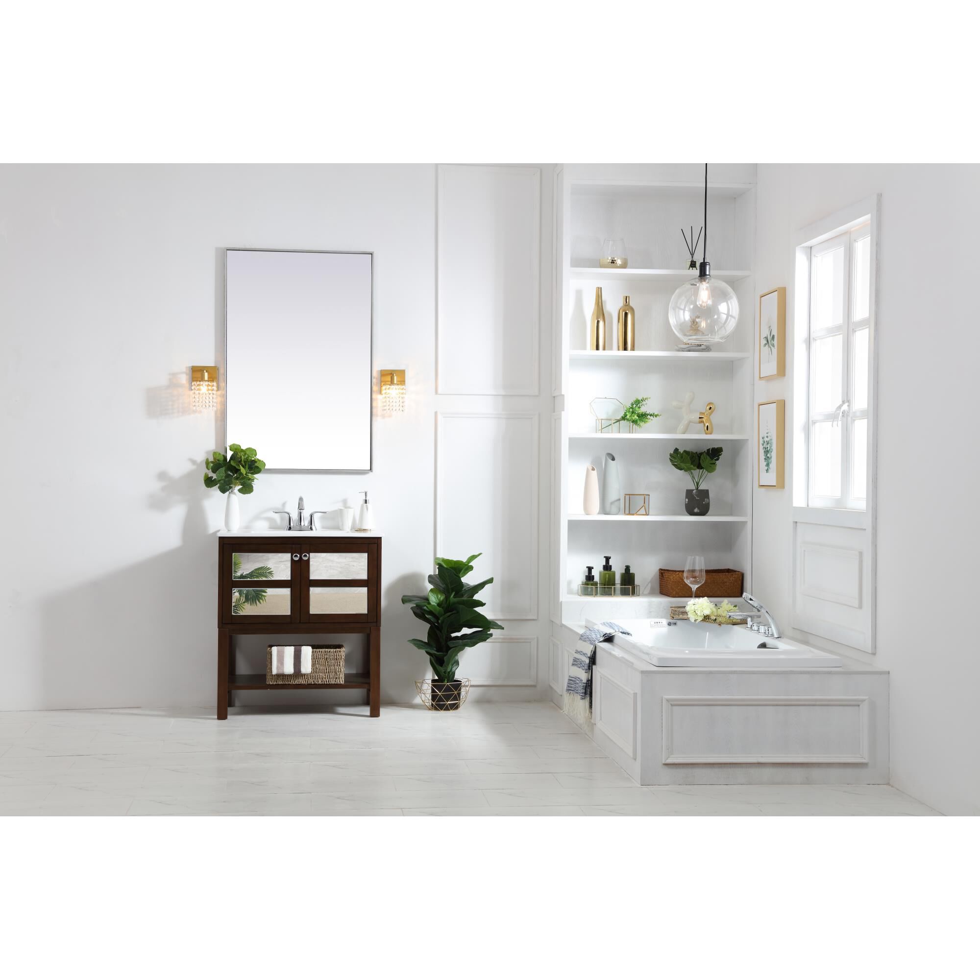 Shown in Antique Coffee finish