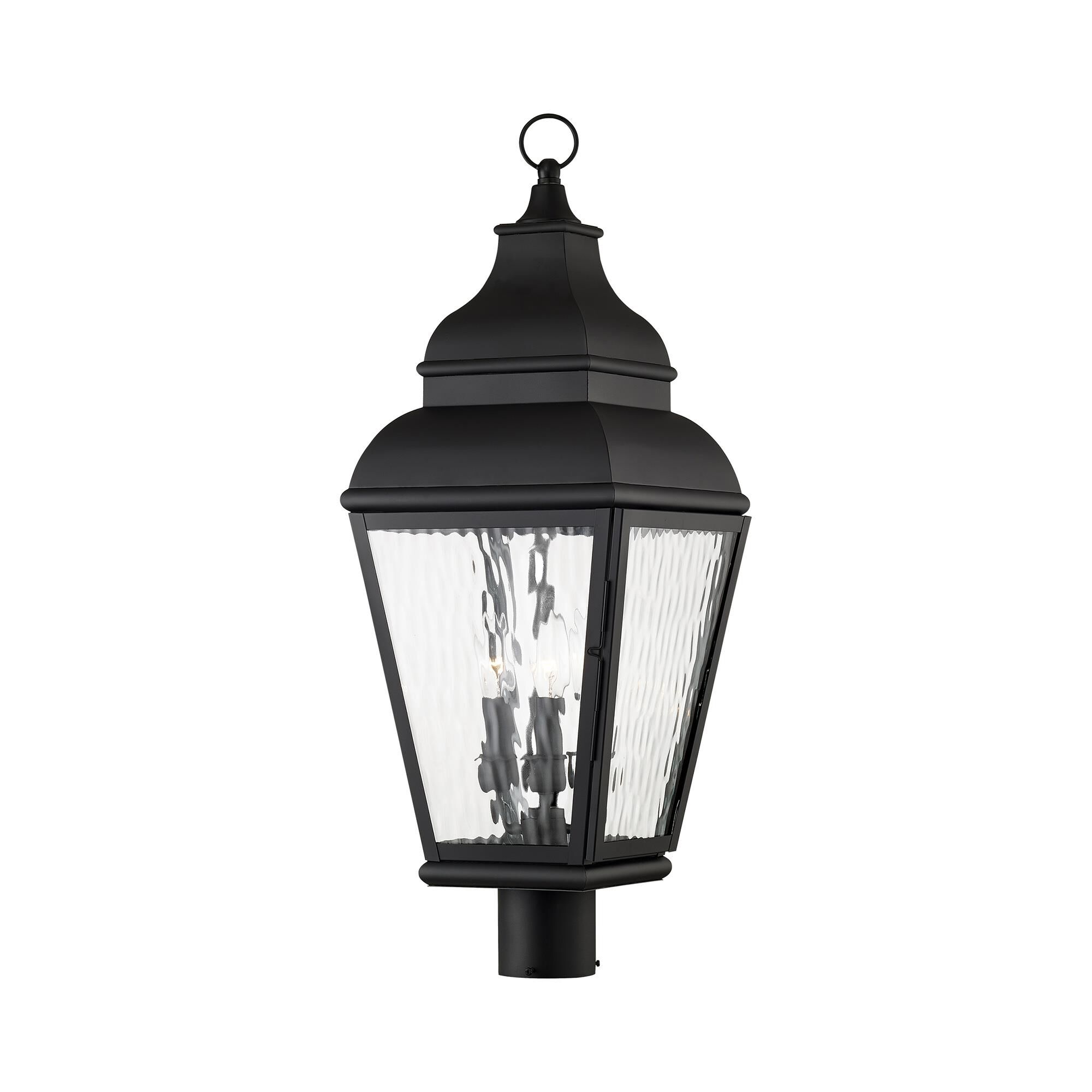 Shown in Black finish and Clear Water glass