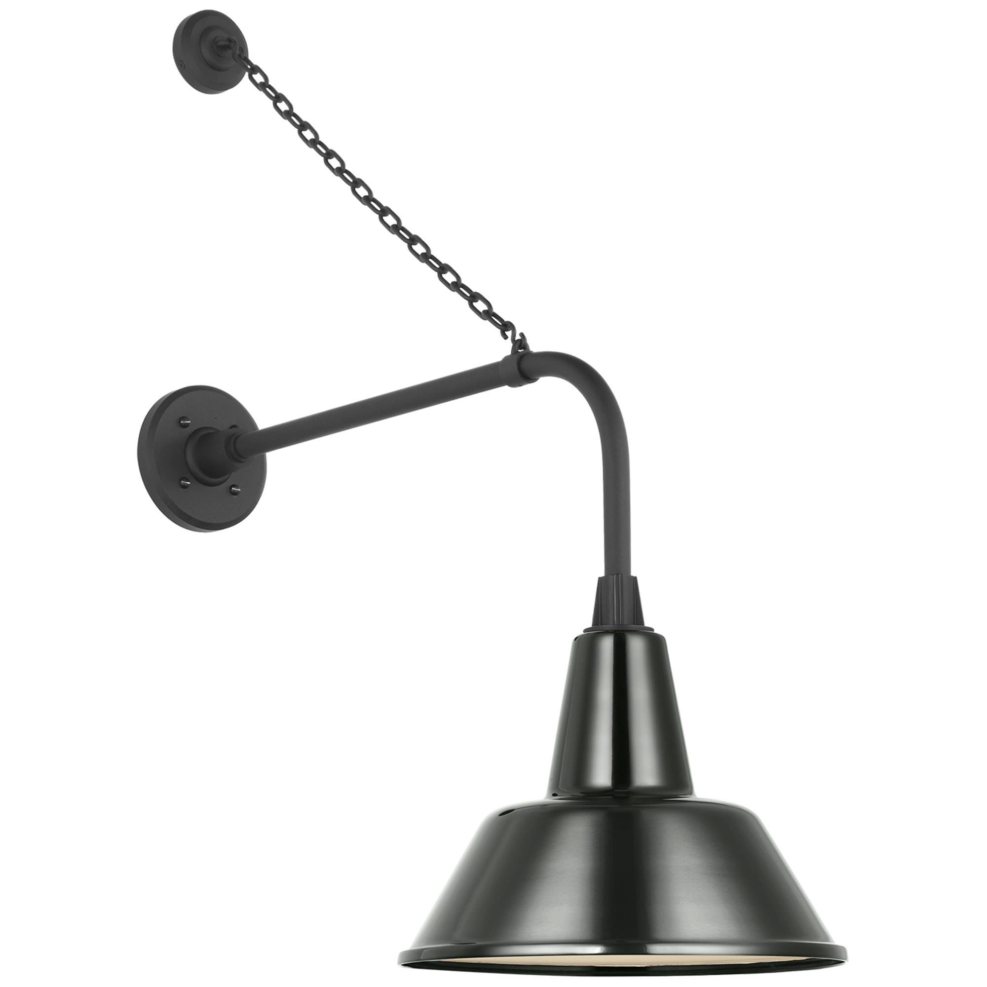 Shown in Matte Black finish and Green shade