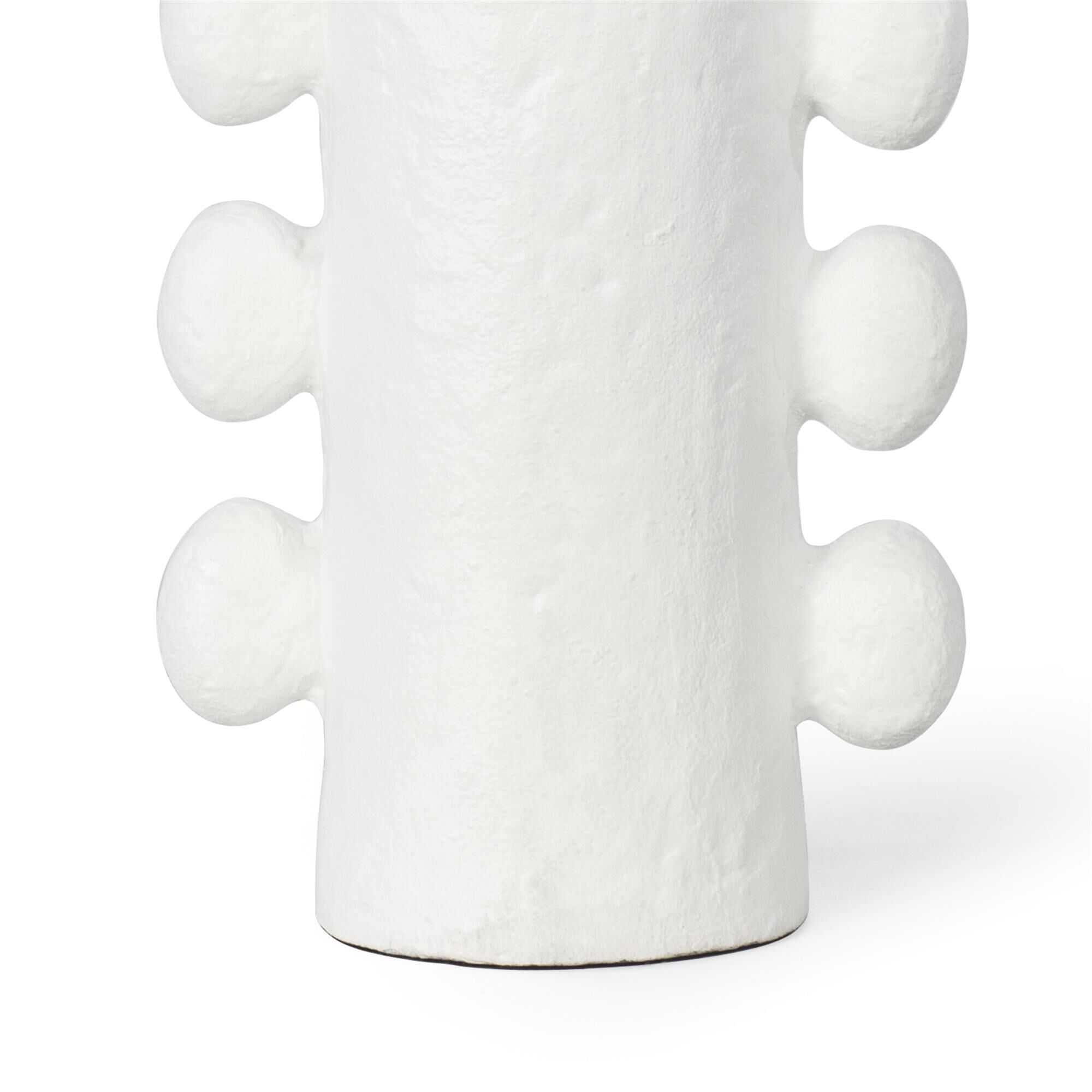 Shown in White finish and Linen shade