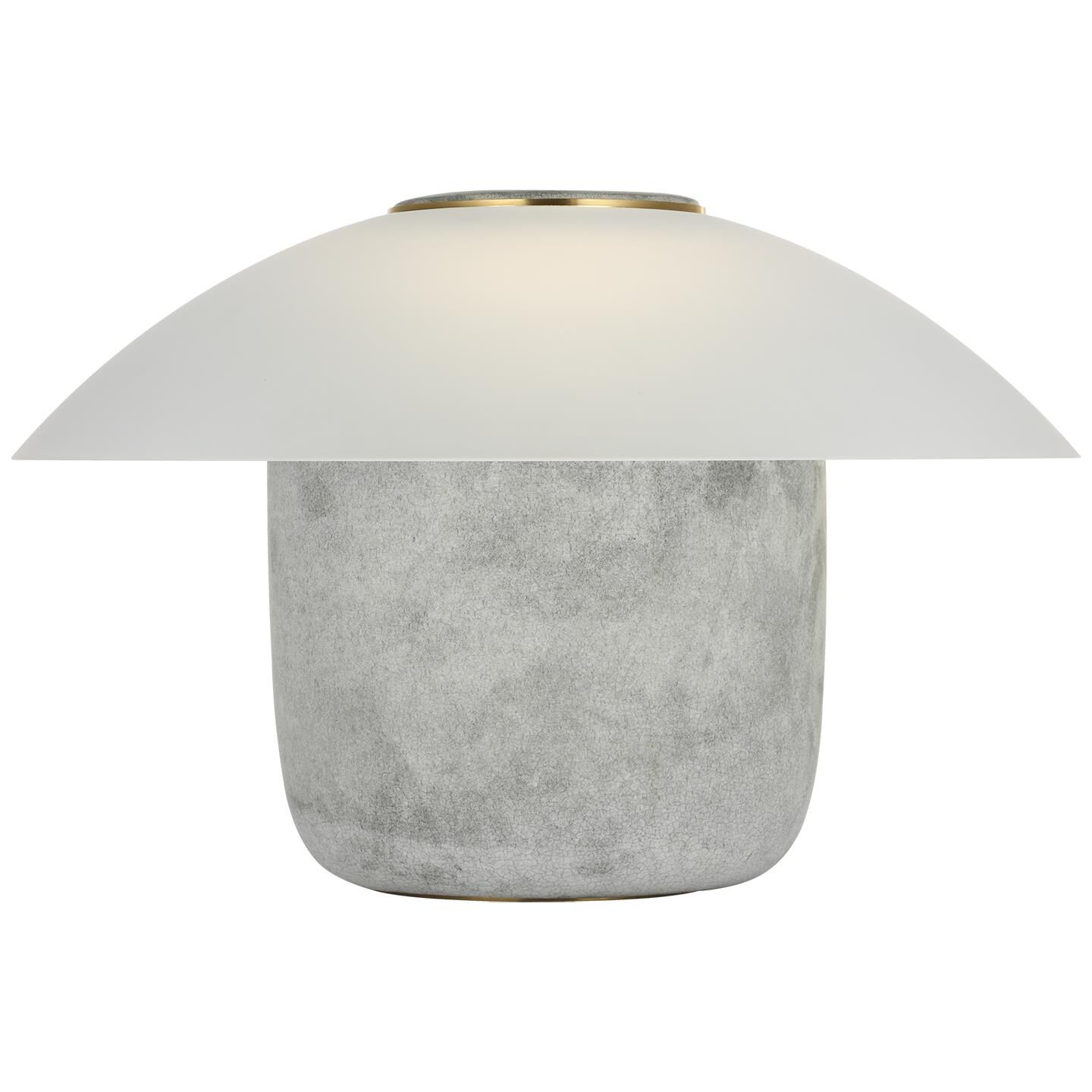 Shown in Moonwhite finish and Soft Etched glass