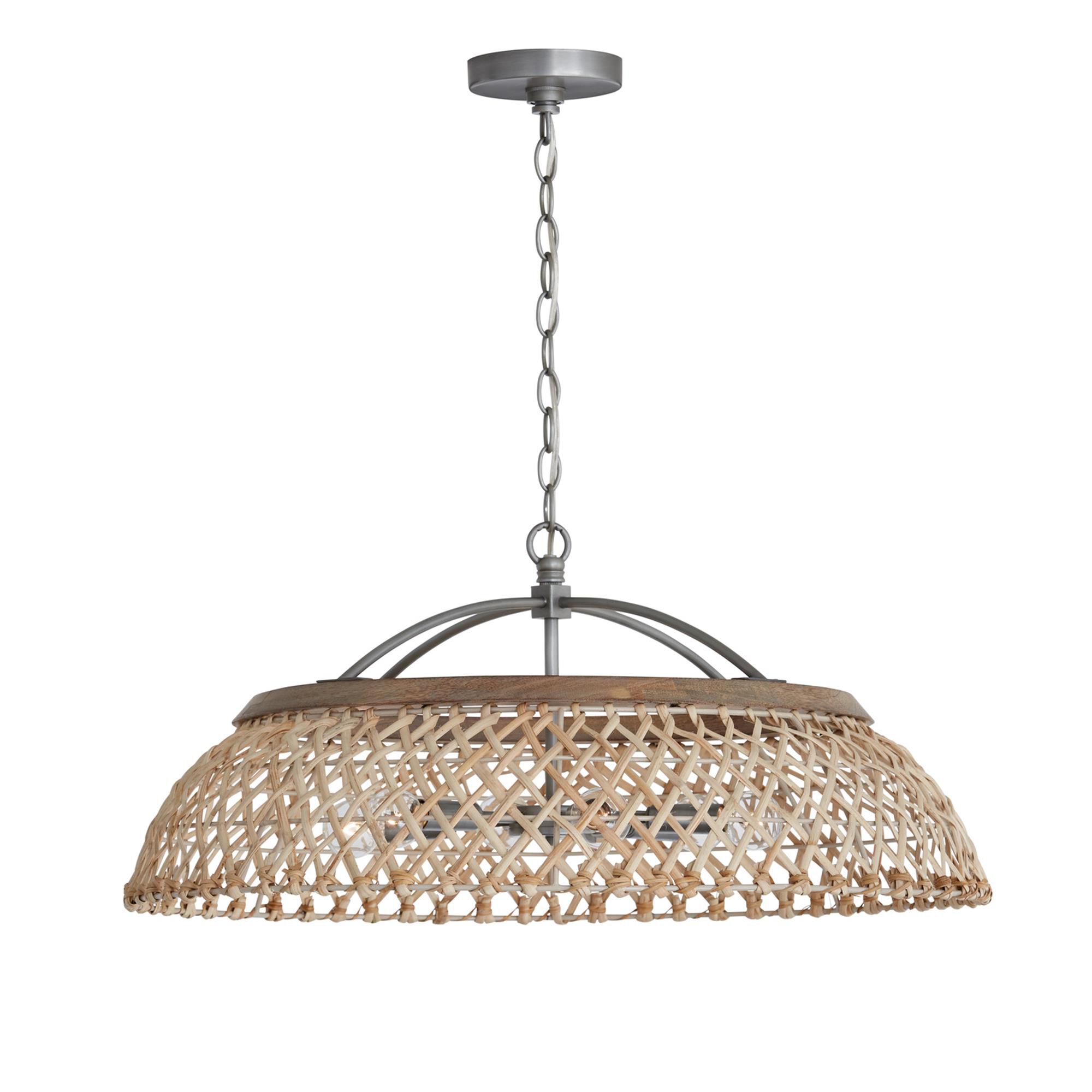 Shown in Grey Wash And Antique Nickel finish