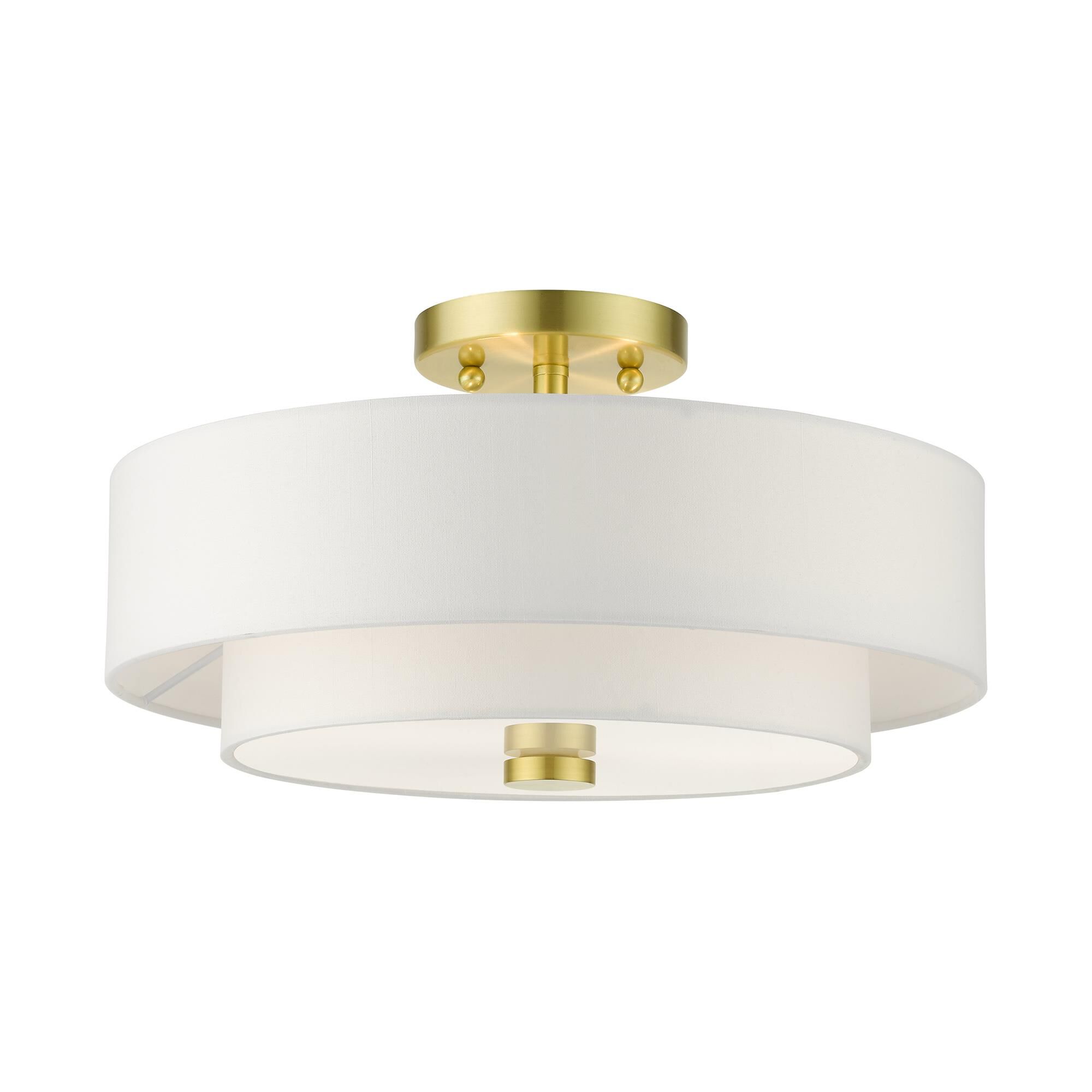 Meridian 3 Light Semi Flush Mount by Livex Lighting