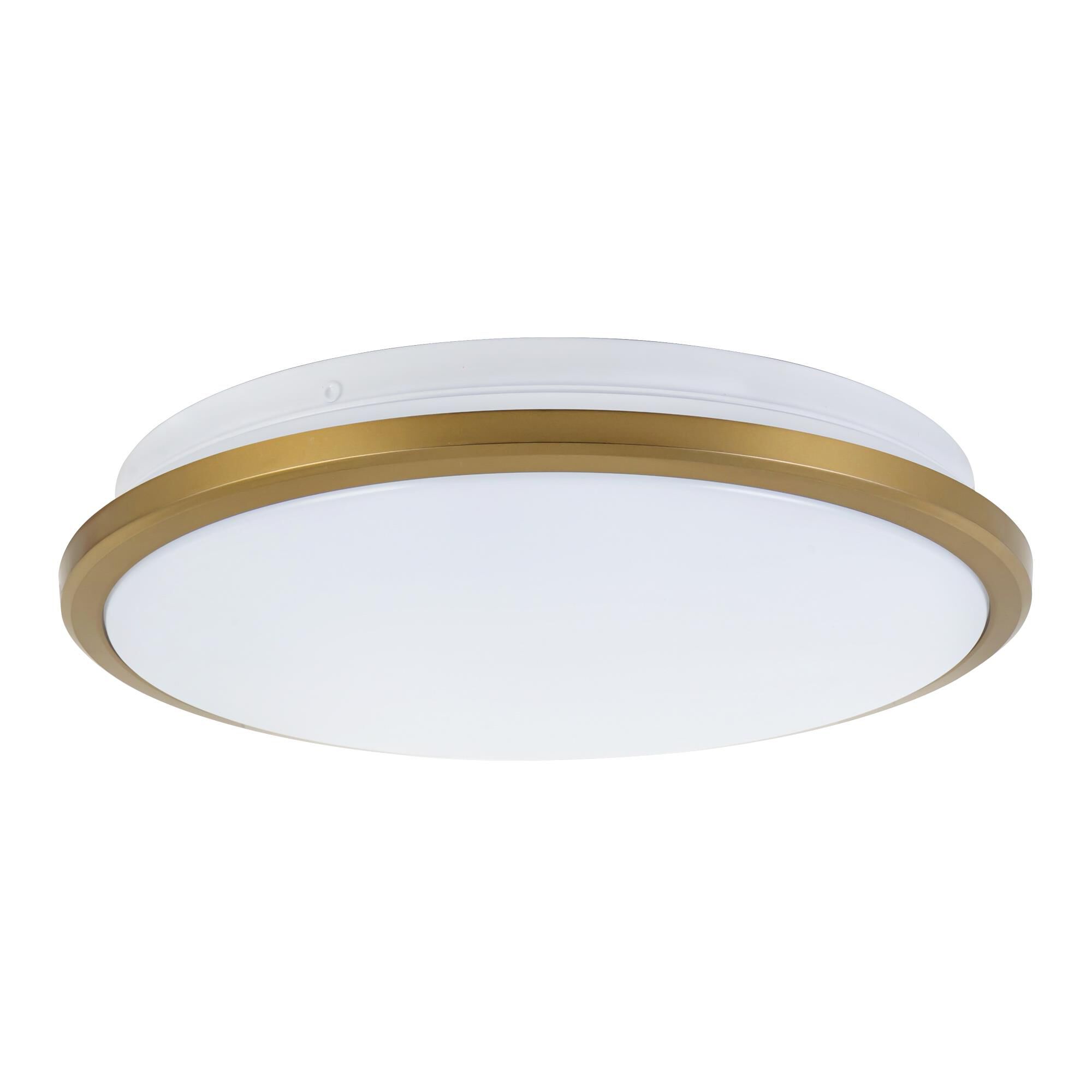 Shown in Brushed Gold finish and Frosted Acrylic Diffuser glass