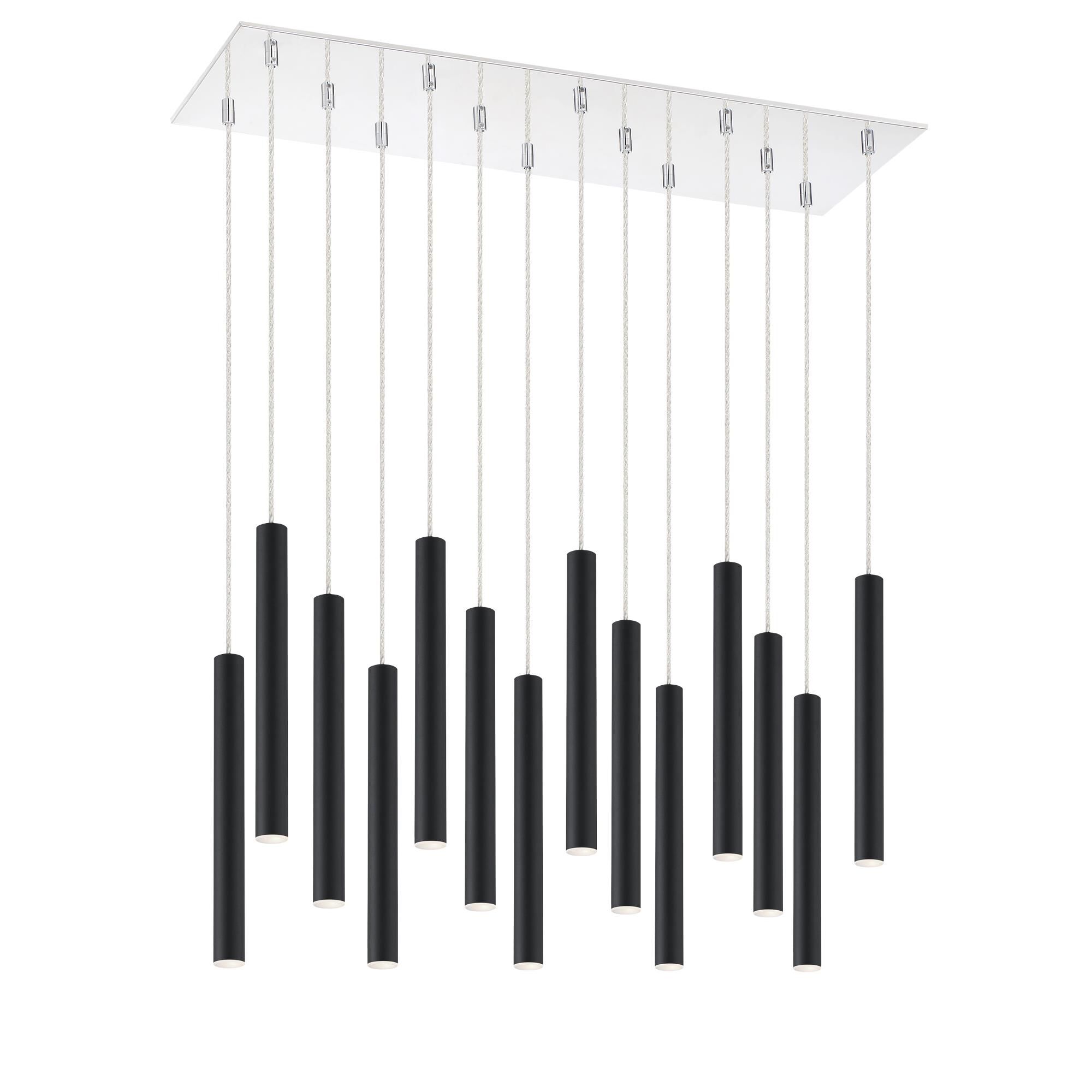 Shown in Chrome finish and Steel glass and Steel shade