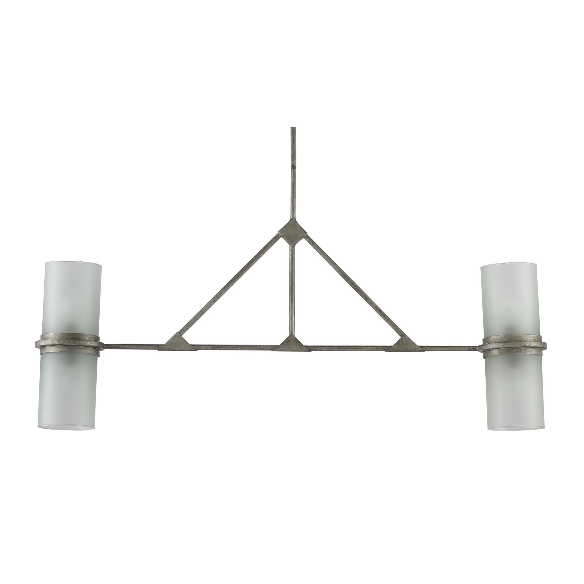 The Winterthur Collection Gidley 44 Inch 4 Light Linear Suspension Light by Currey and Company
