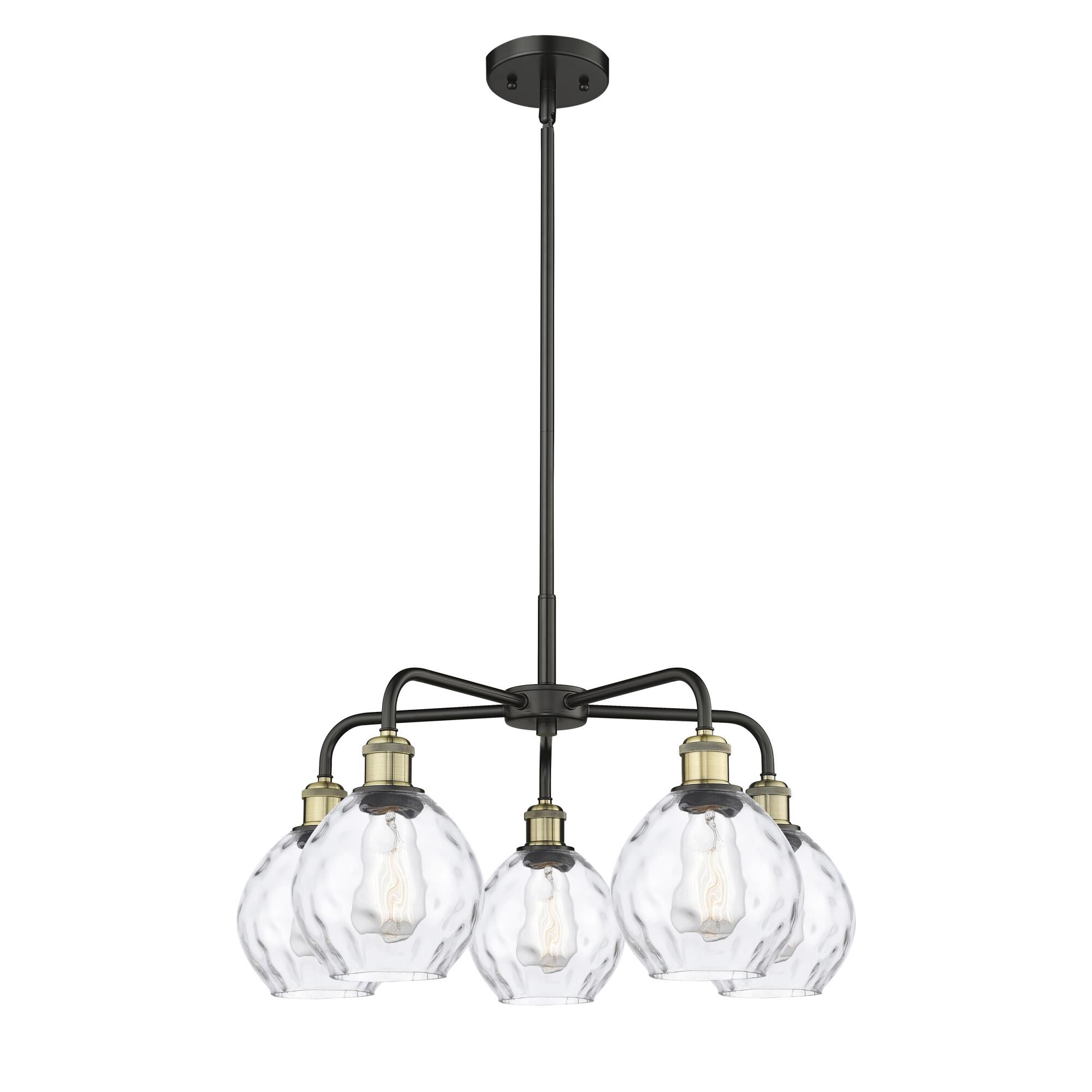 Shown in Black Antique Brass finish and Clear glass