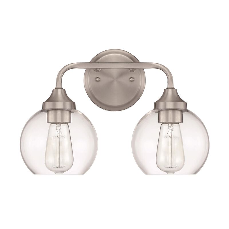 Glenda 14 Inch 2 Light Bath Vanity Light by Craftmade
