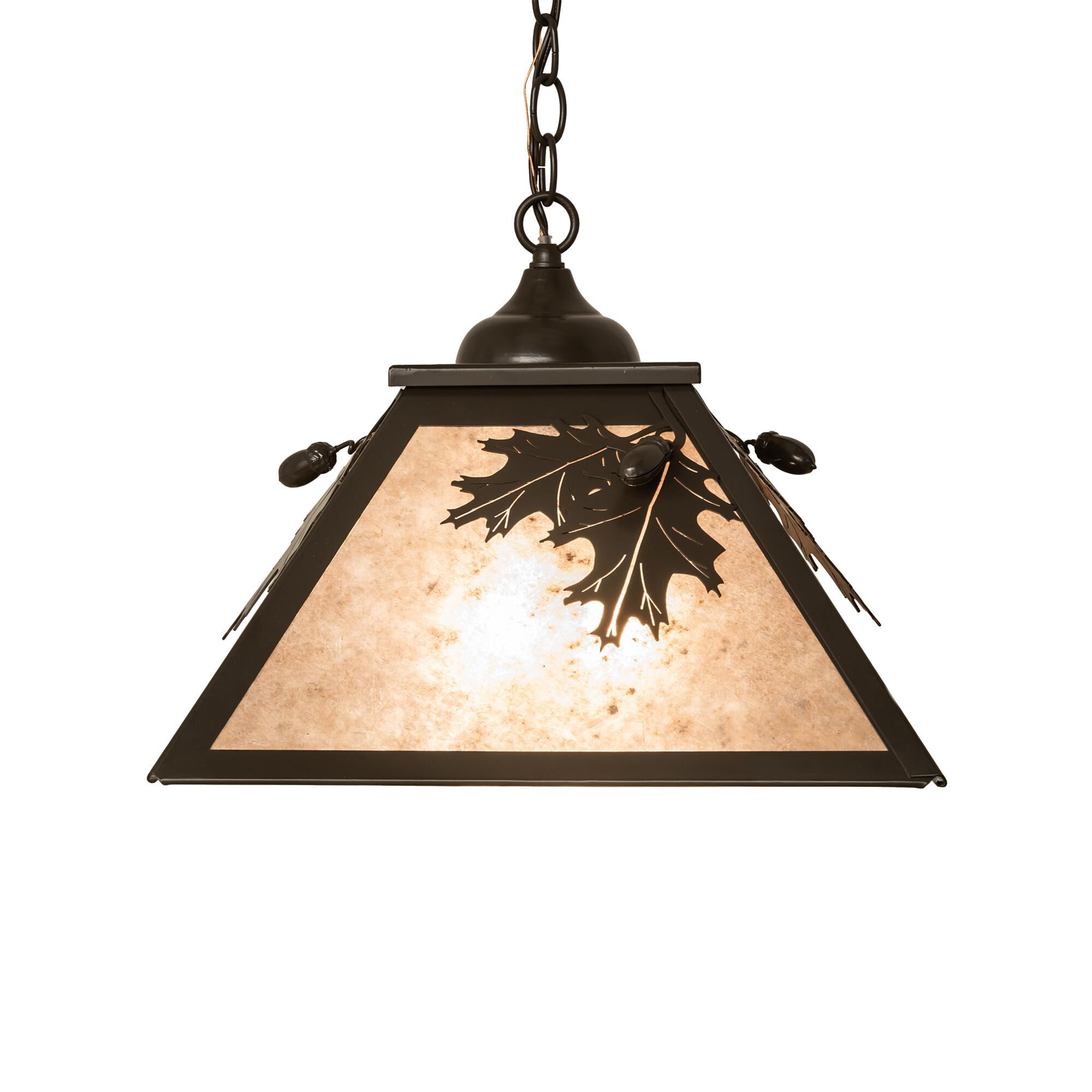 Oak Leaf and Acorn 22 Inch Large Pendant by Meyda Lighting