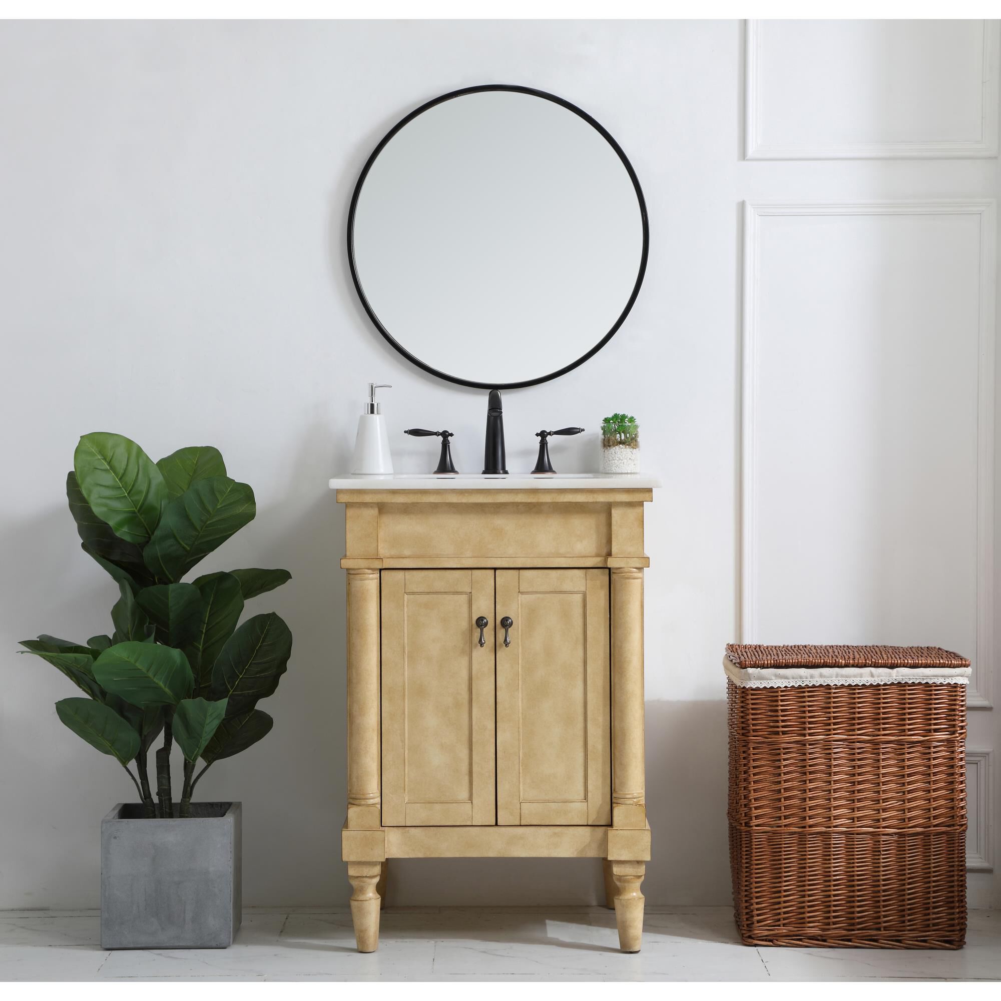 Shown in Antique Beige finish