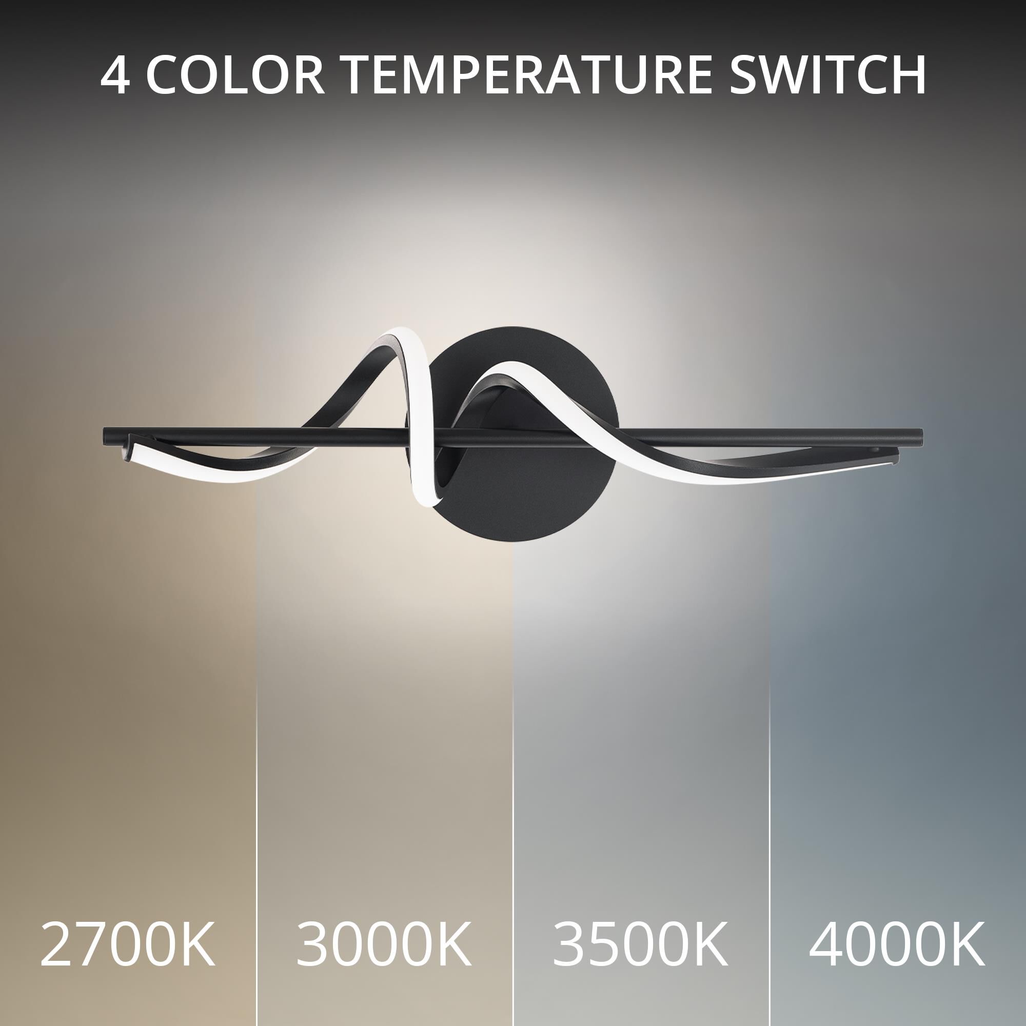 Corkscrew 22 Inch Bath Vanity Light by dweLED