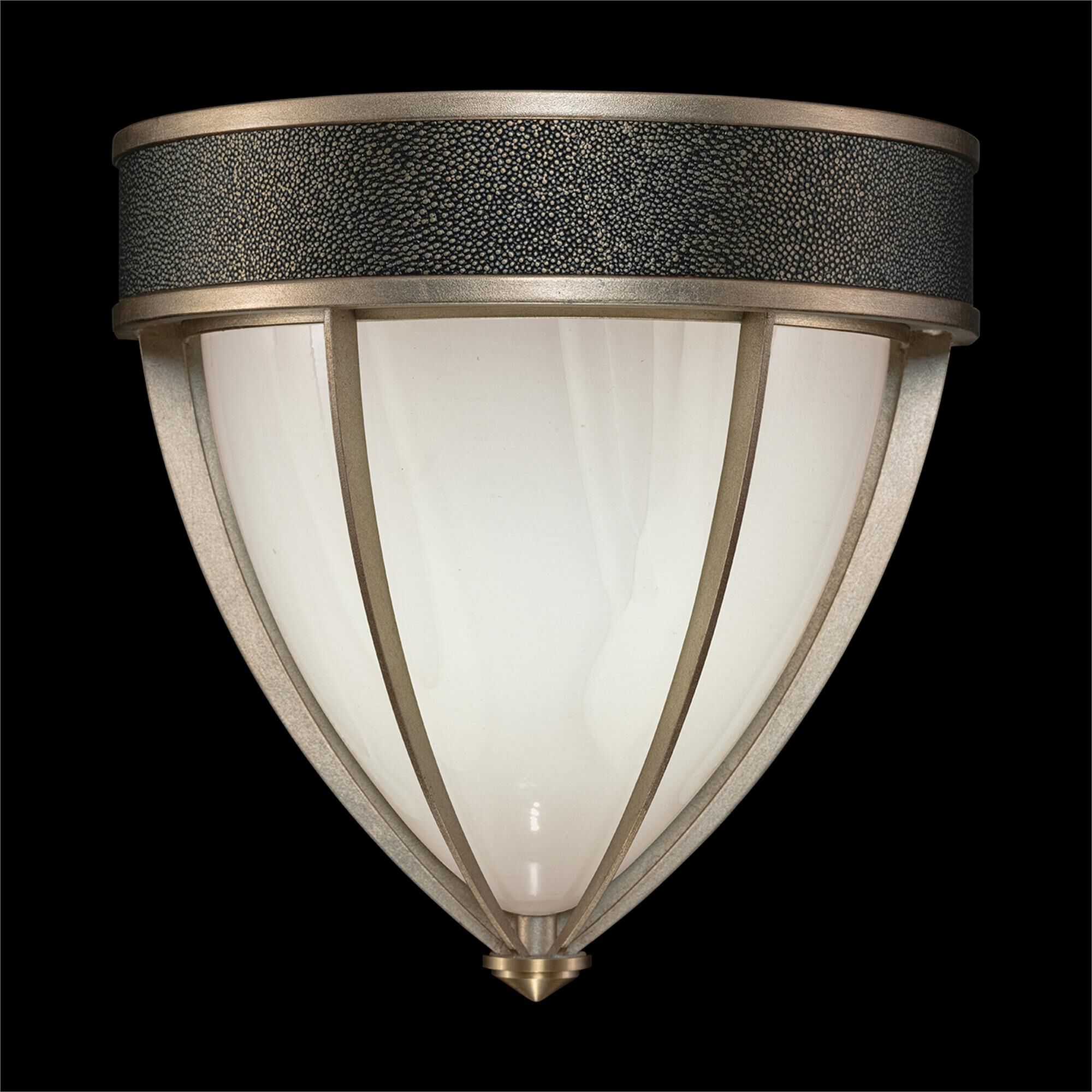 Shown in Soft Gold Leaf and Brass  finish and Black Knight accent