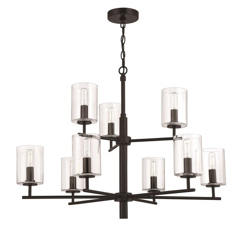 Hailie 32 Inch 9 Light Chandelier by Craftmade