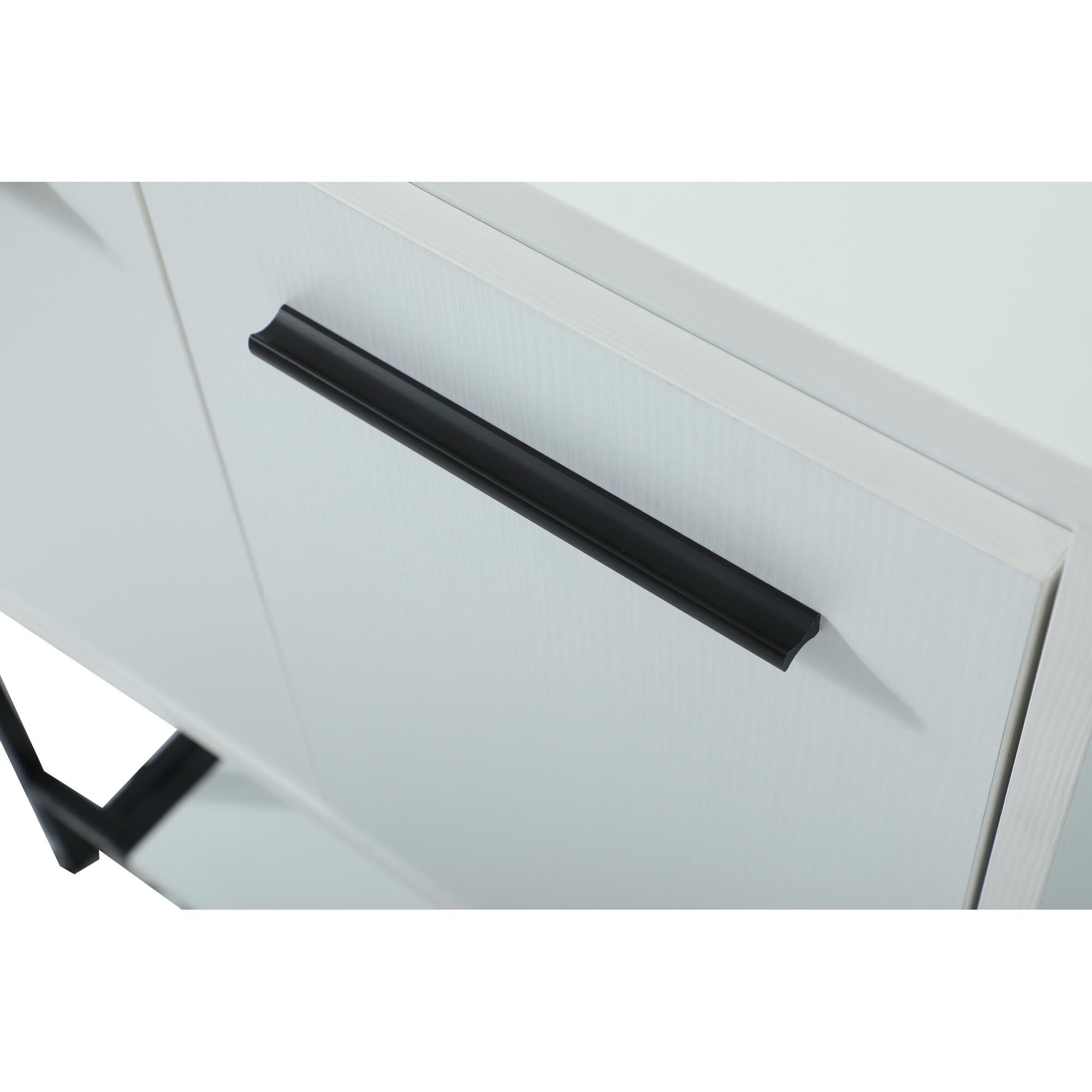 Shown in White finish