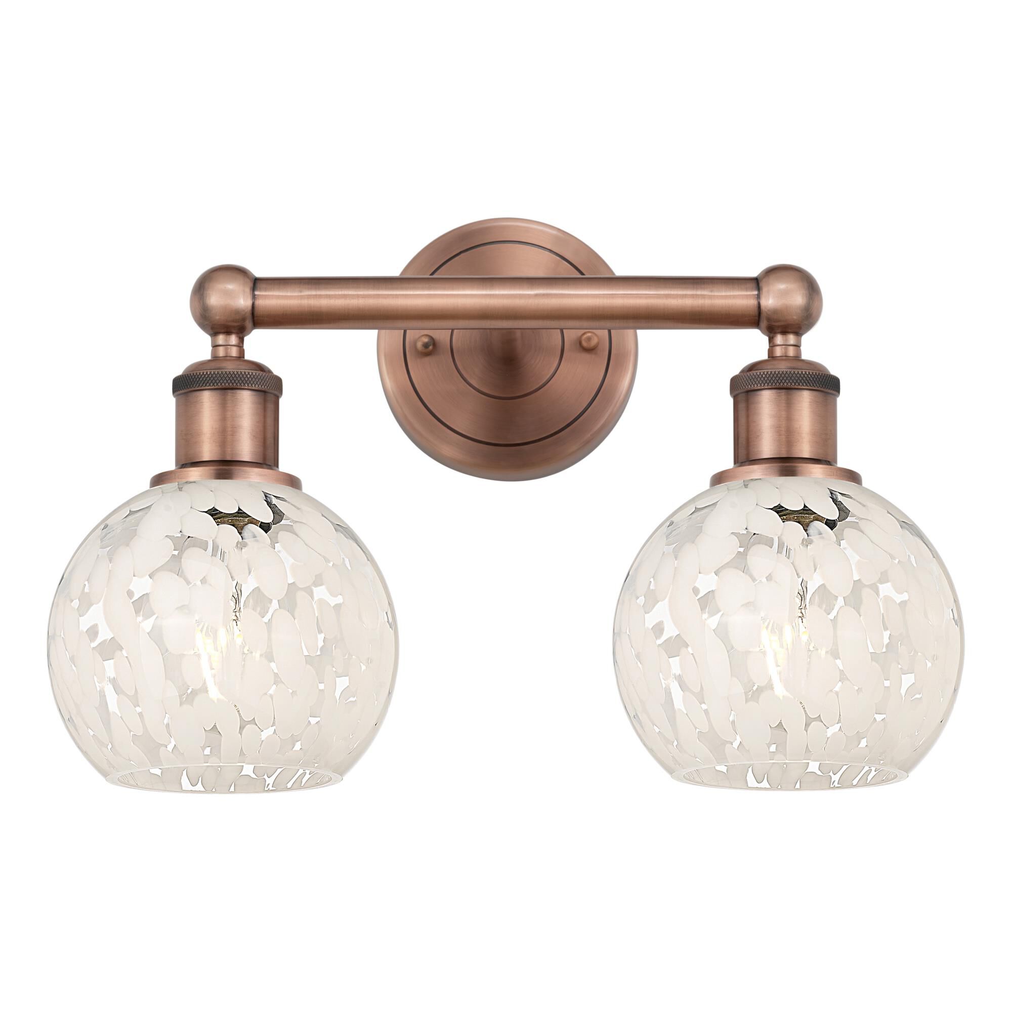 Bruno Marashlian White Mouchette 15 Inch Bath Vanity Light by Innovations Lighting