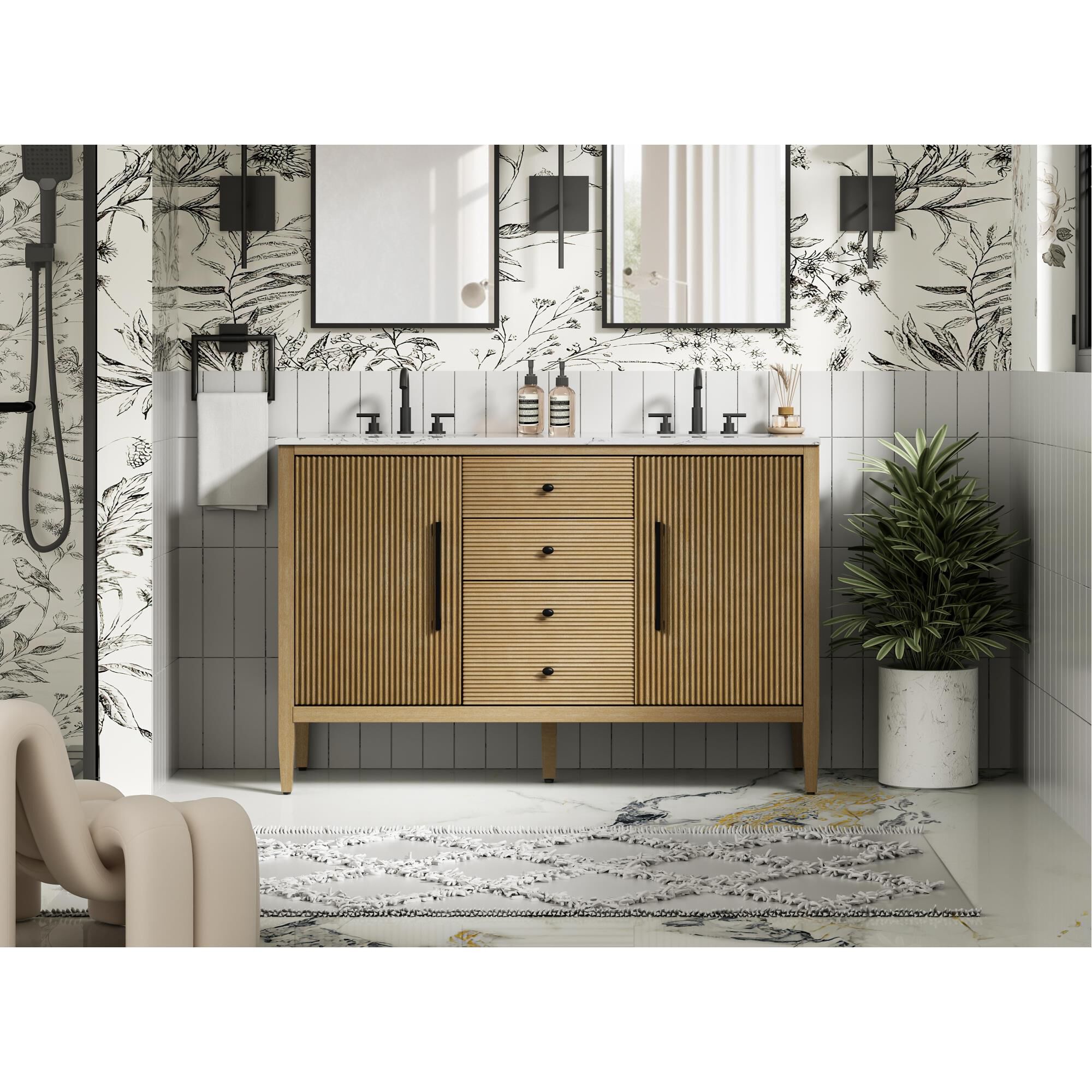 Blakely 54 Inch Bath Vanity by Elegant Dcor