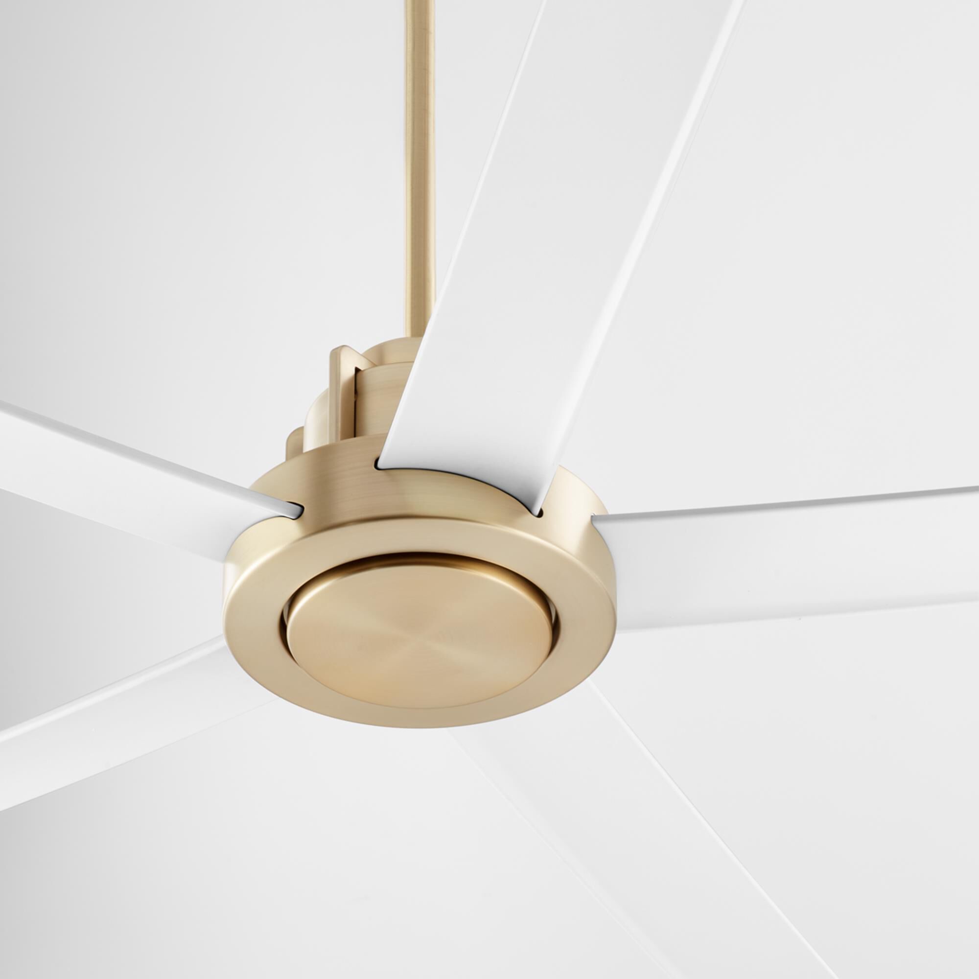 Shown in Aged Brass with Studio White finish