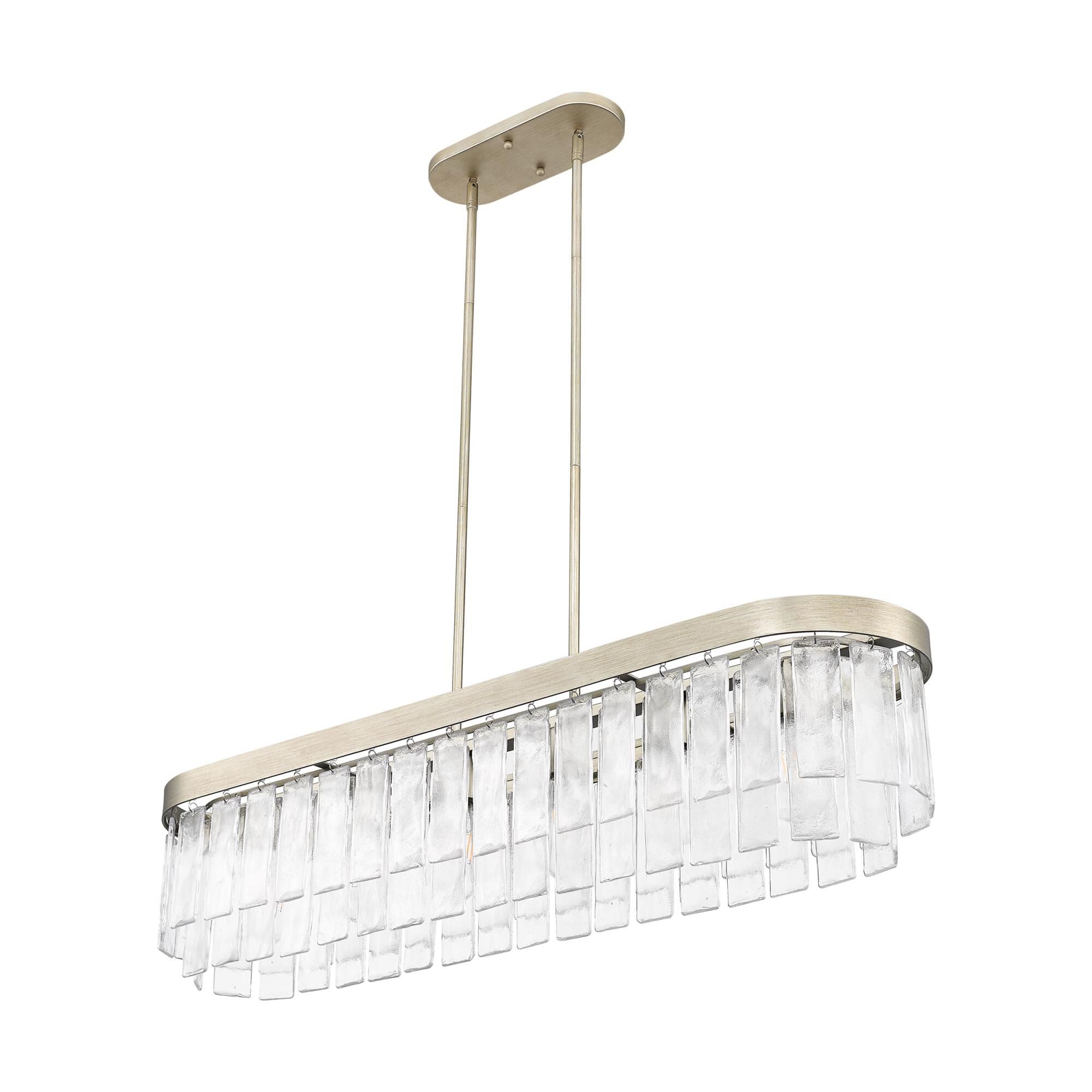 Shown in White Gold finish and Hammered Water glass