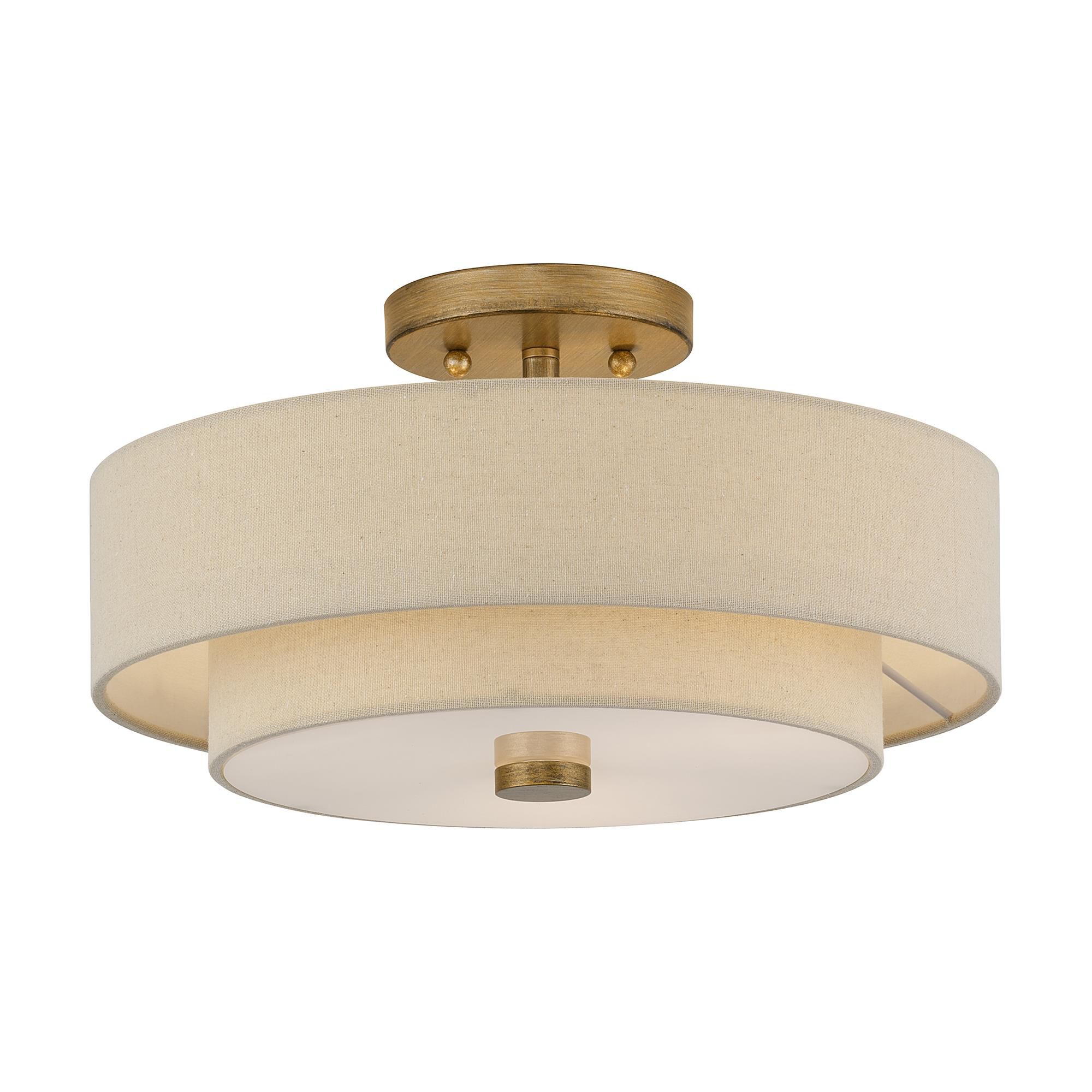 Bellingham 15 Inch Semi Flush Mount by Livex Lighting
