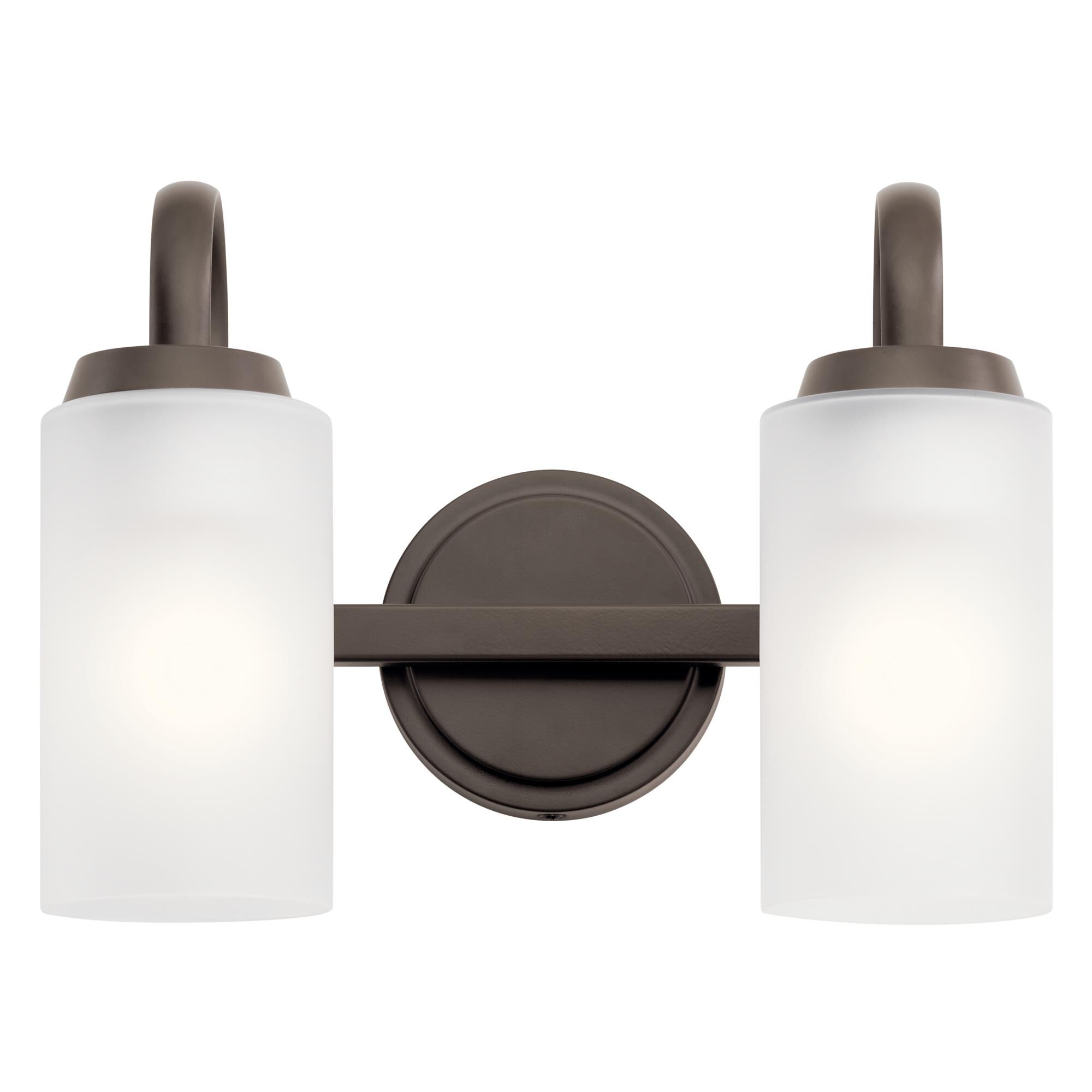 Shown in Olde Bronze finish and Satin Etched glass