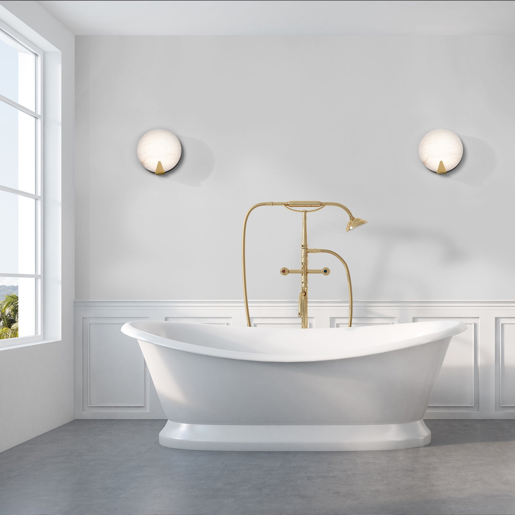 Shown in Aged Brass finish