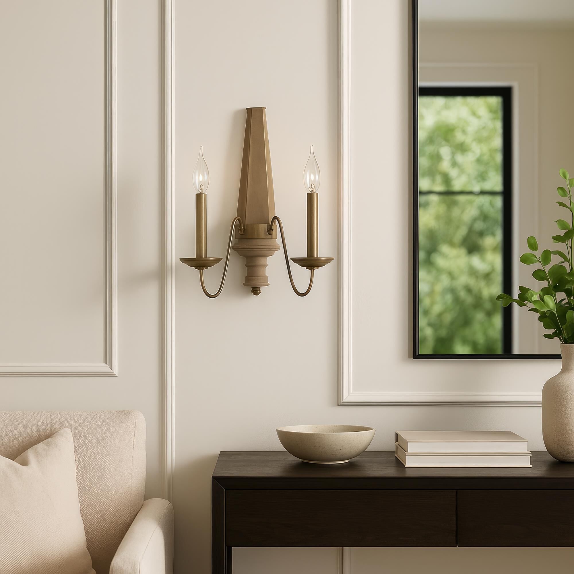 Shown in Brass finish