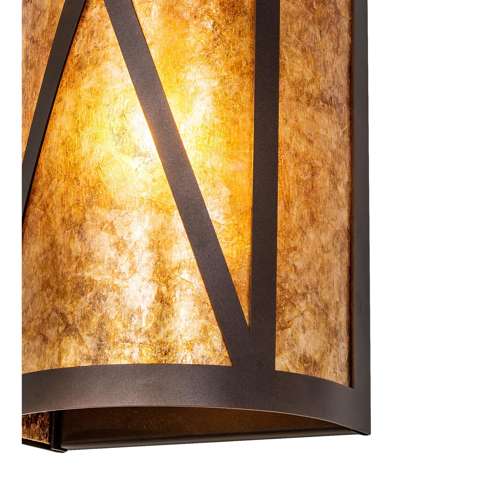 Saltire Craftsman 18 Inch Tall 2 Light Outdoor Wall Light by Meyda Lighting