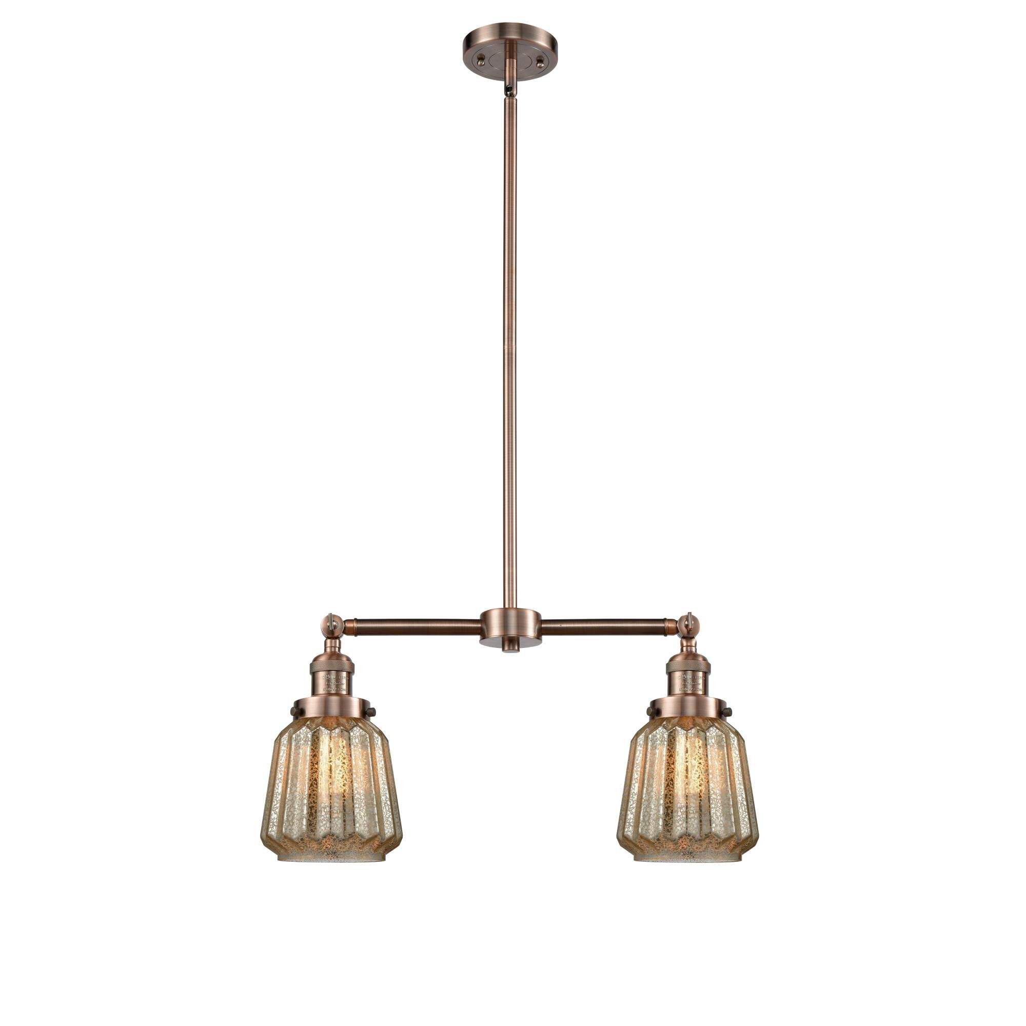 Bruno Marashlian Chatham 21 Inch 2 Light Mini Chandelier by Innovations Lighting